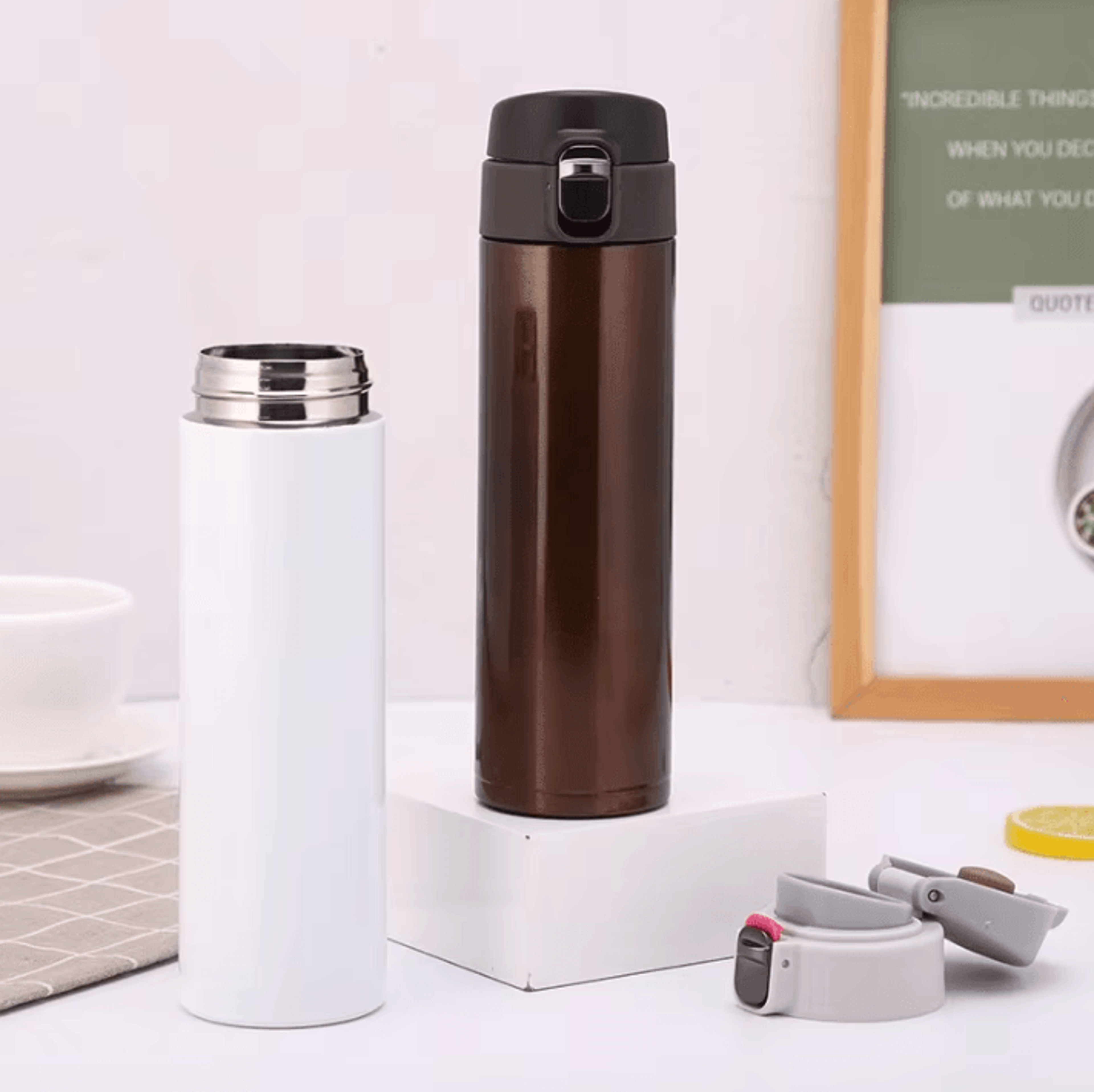 Bullet Design Stainless Steel Thermos Cup  Portable Vacuum Insulated Water Bottle For School  Trave 1