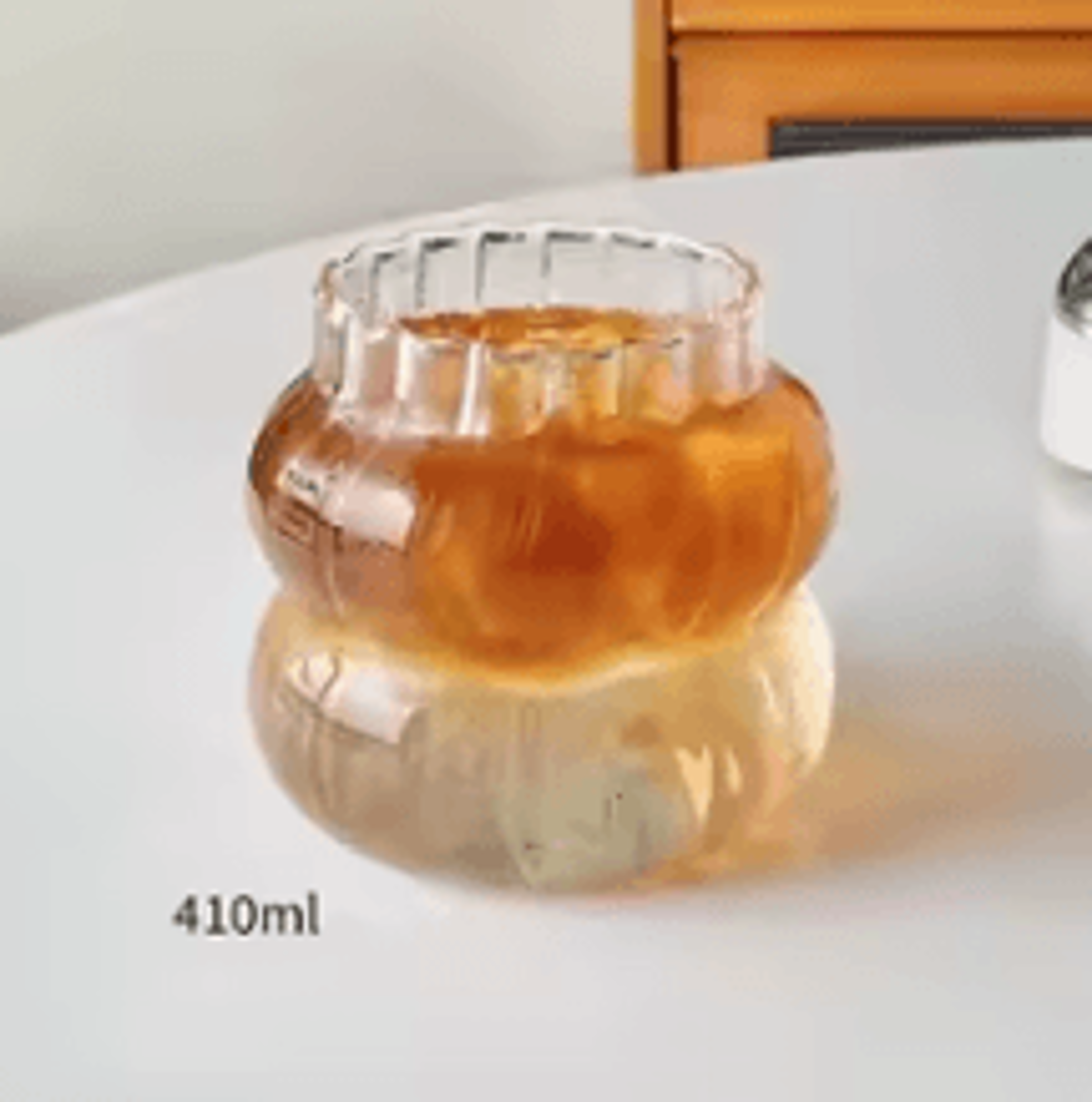 HeatResistant Striped Glass Tumbler  Transparent Coffee Tea  Juice Cup 410ml  530ml  650ml 5