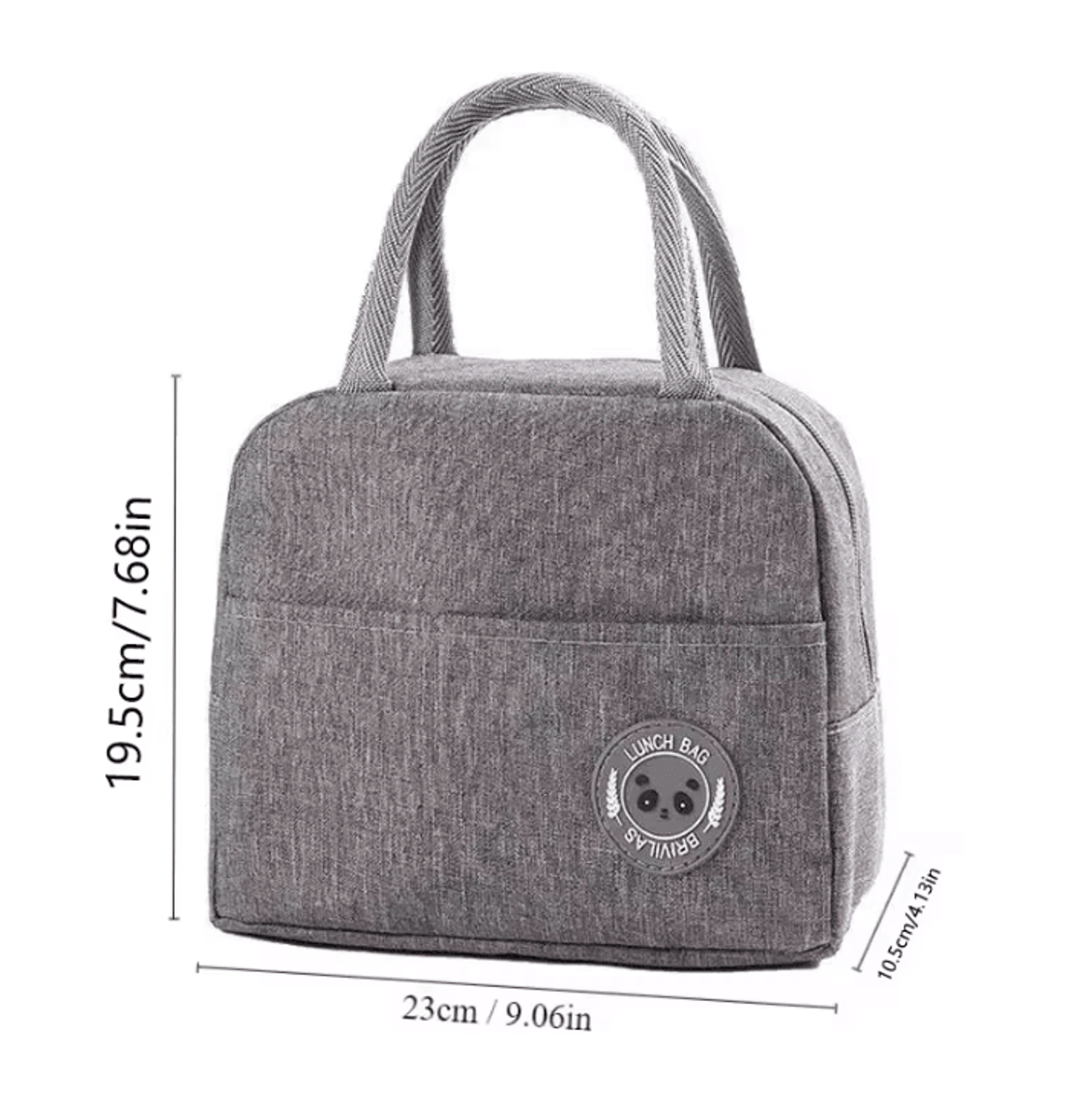 Insulated Bento Lunch Bag  Aluminum Foil Thermal Meal Carrier For School  Work 5