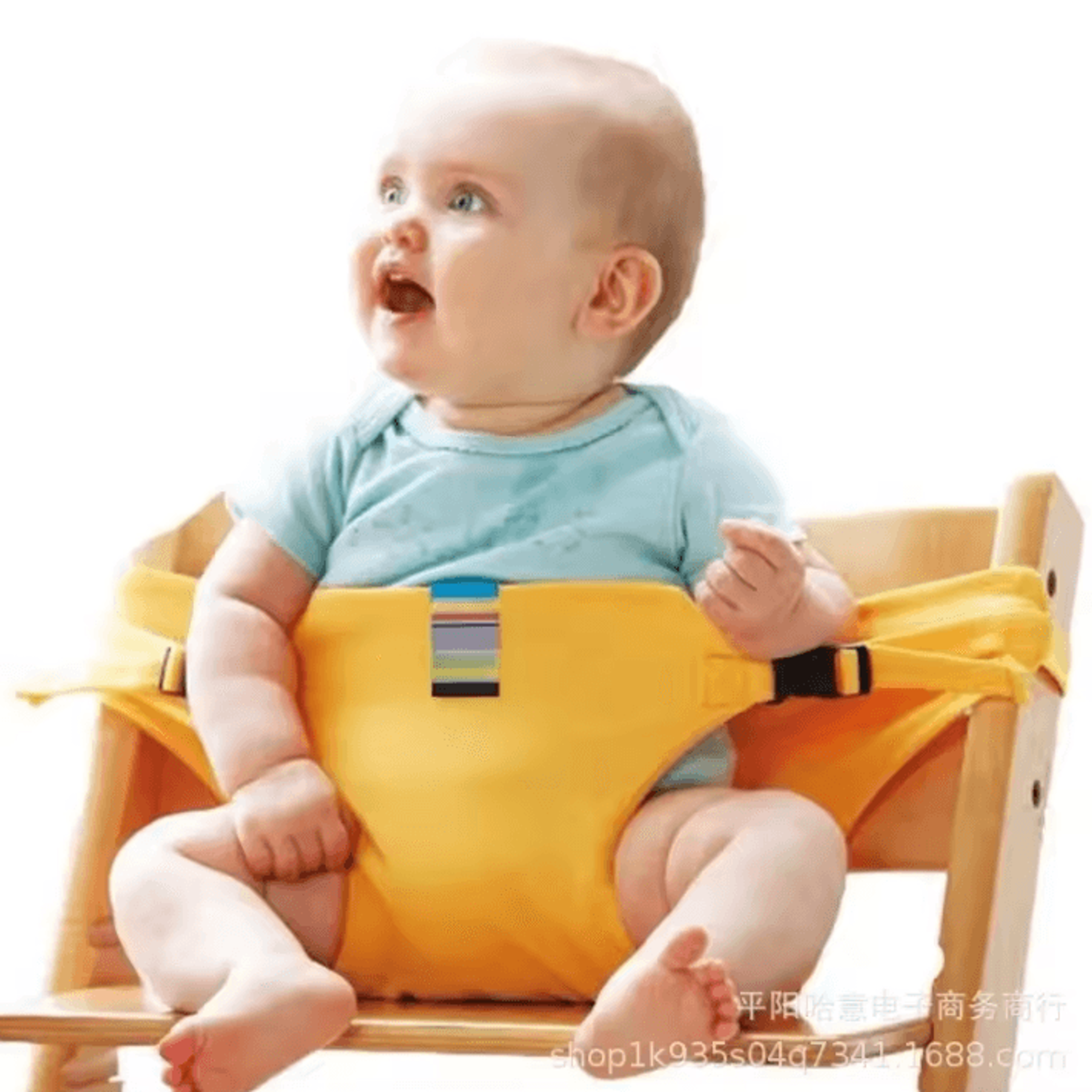 Portable Baby Dining Chair Safety Harness  Foldable Seat Belt For Secure Feeding 6