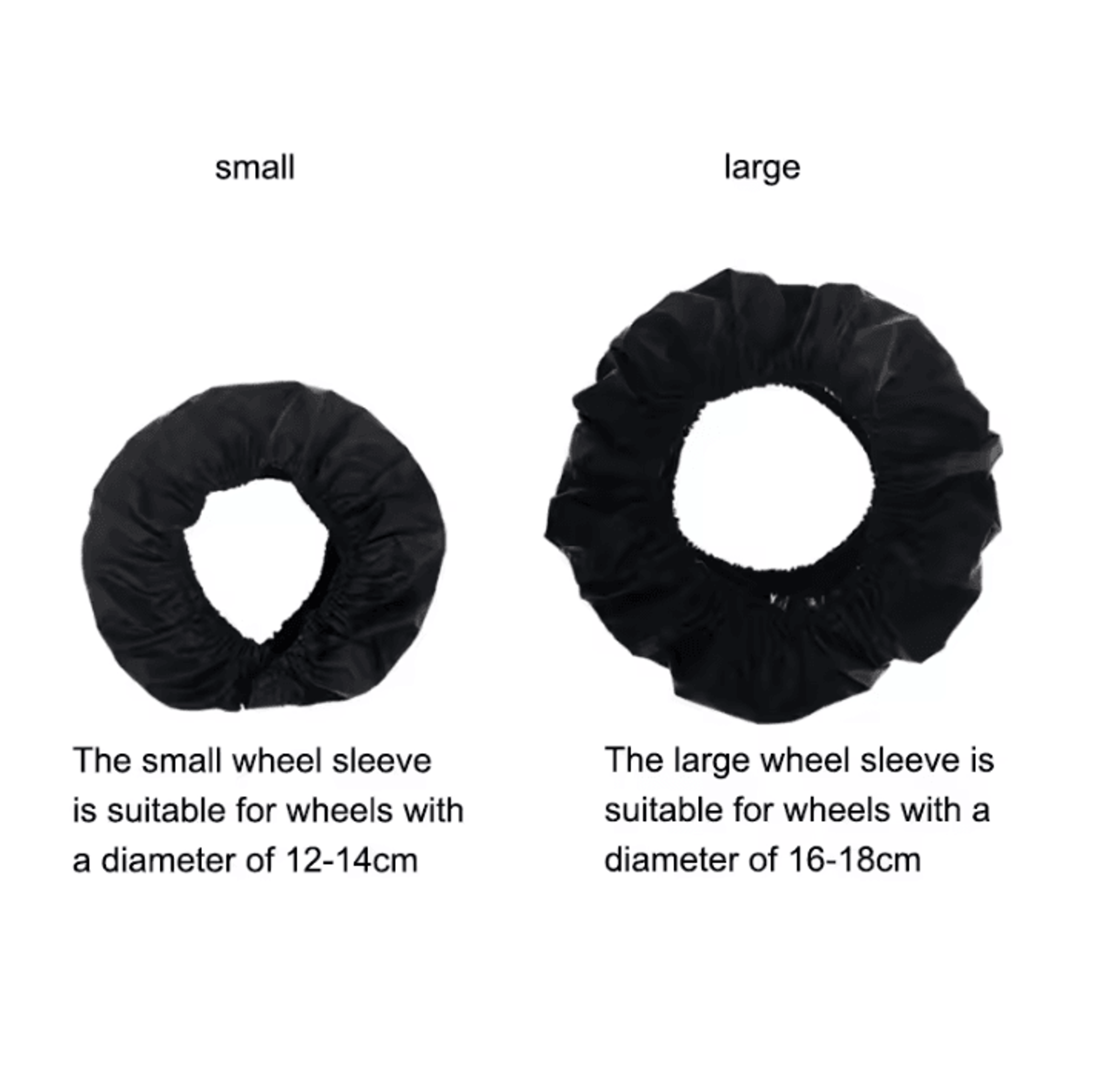 2PCS Oxford Cloth Baby Stroller Wheel Covers For Clean  MessFree Travel 4