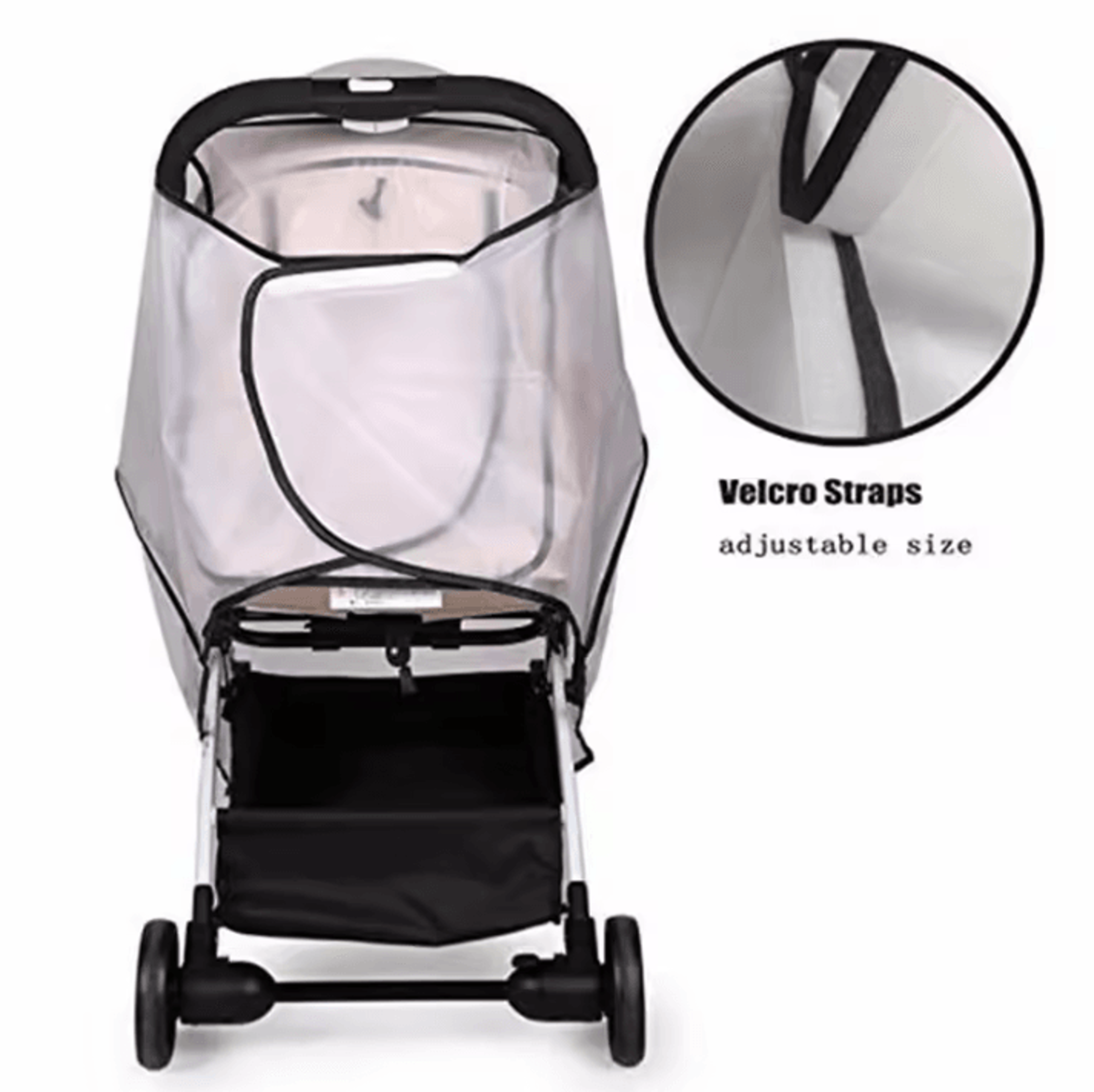Universal Waterproof Baby Stroller Rain Cover With Clear Wind  Dust Protection 3