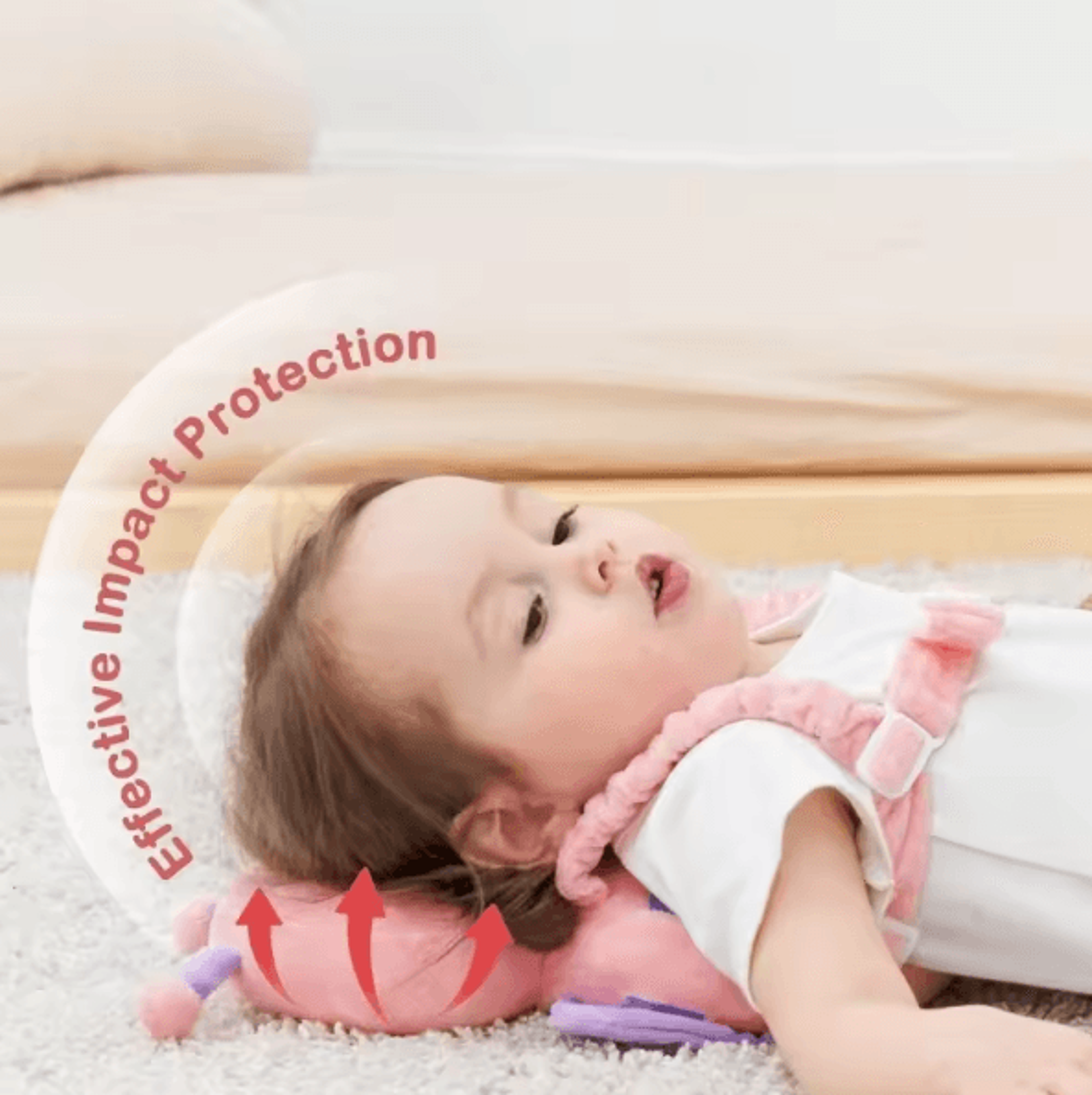Soft Baby Head Protector Backpack With AntiFall Safety Cushion 2