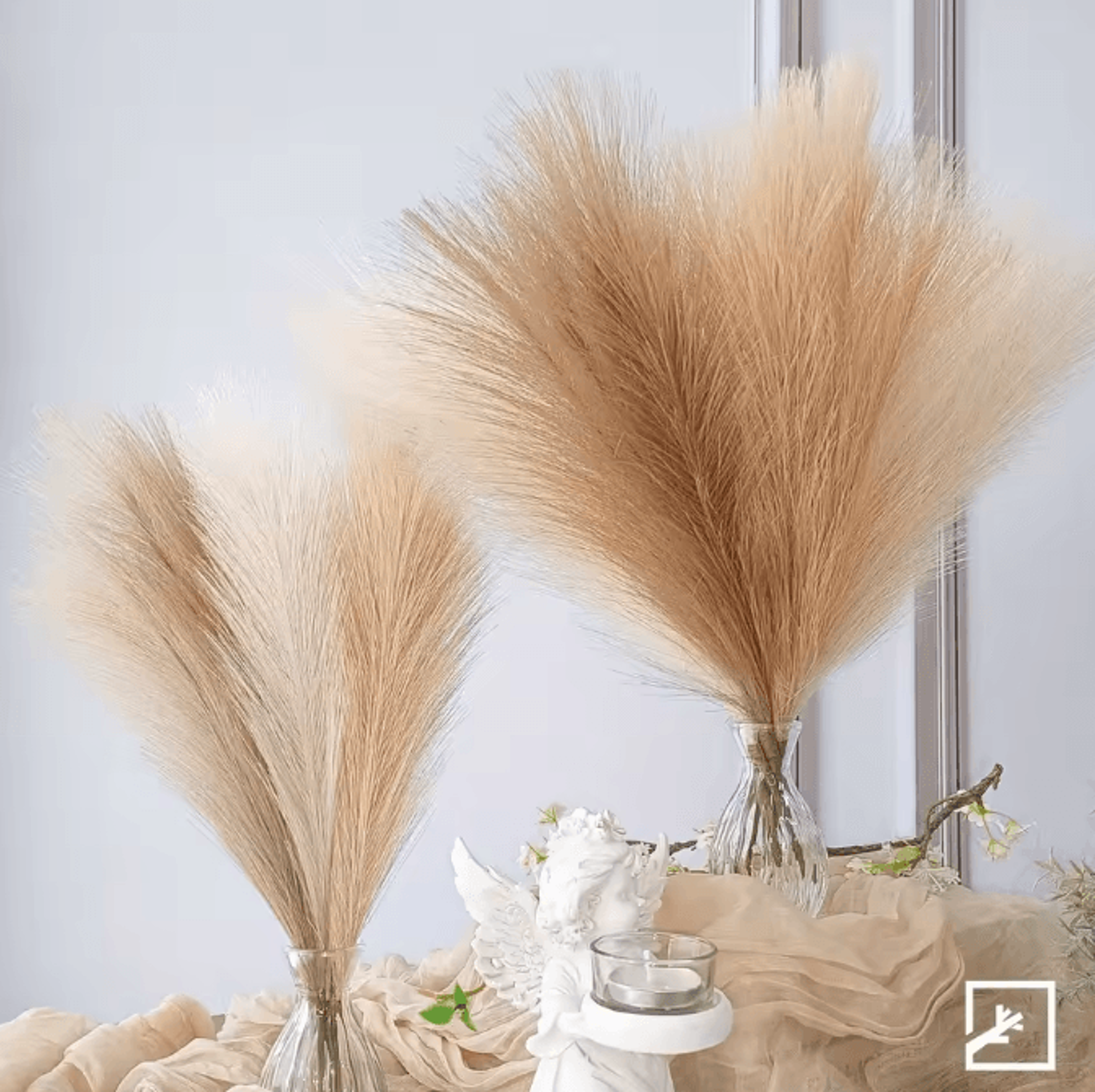 Boho Artificial Pampas Grass Decor Set For Elegant Home  Event Styling 1