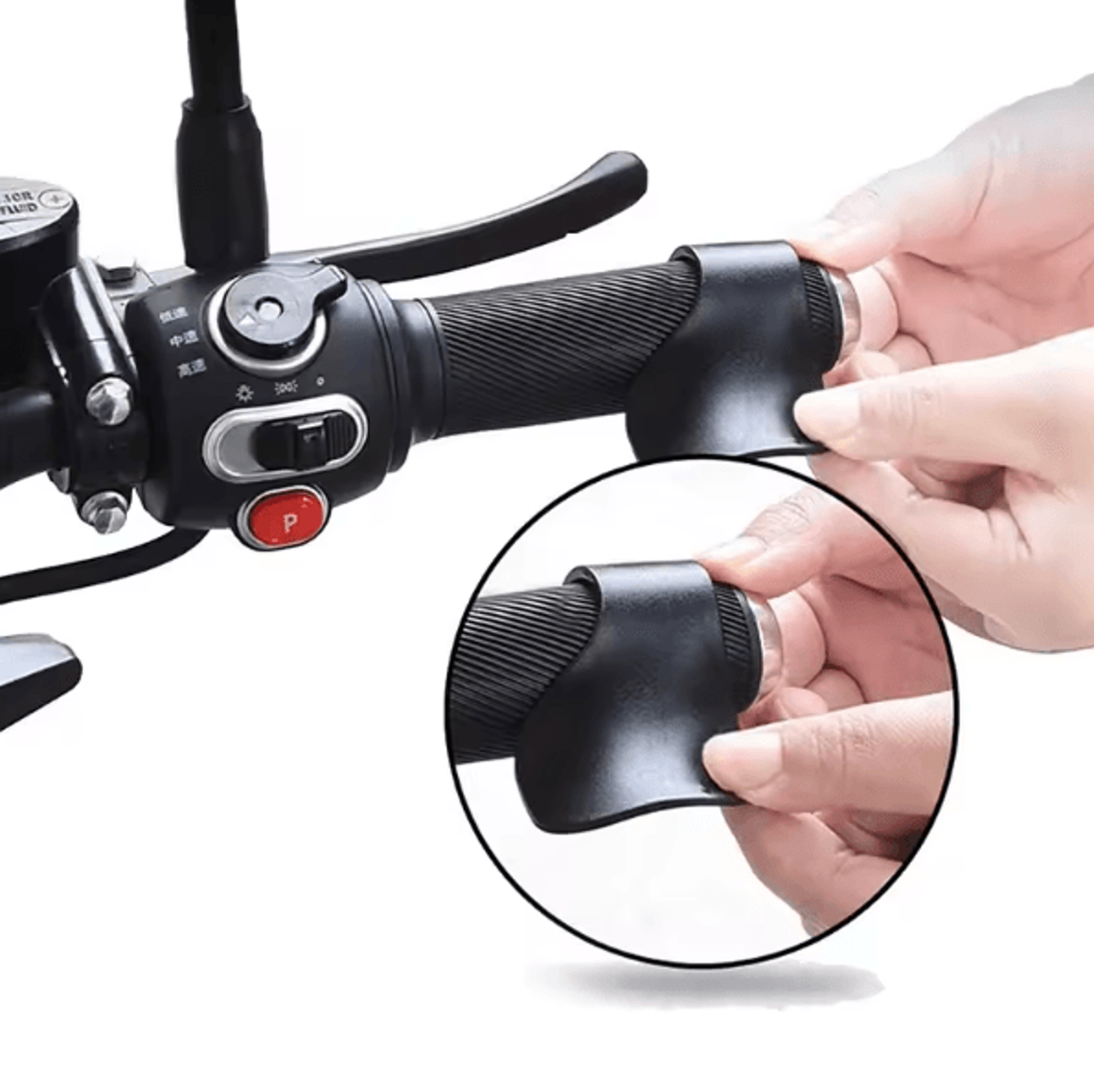 Universal Motorcycle Throttle Assist Grip  Cruise Control Clip With Wrist Support 2