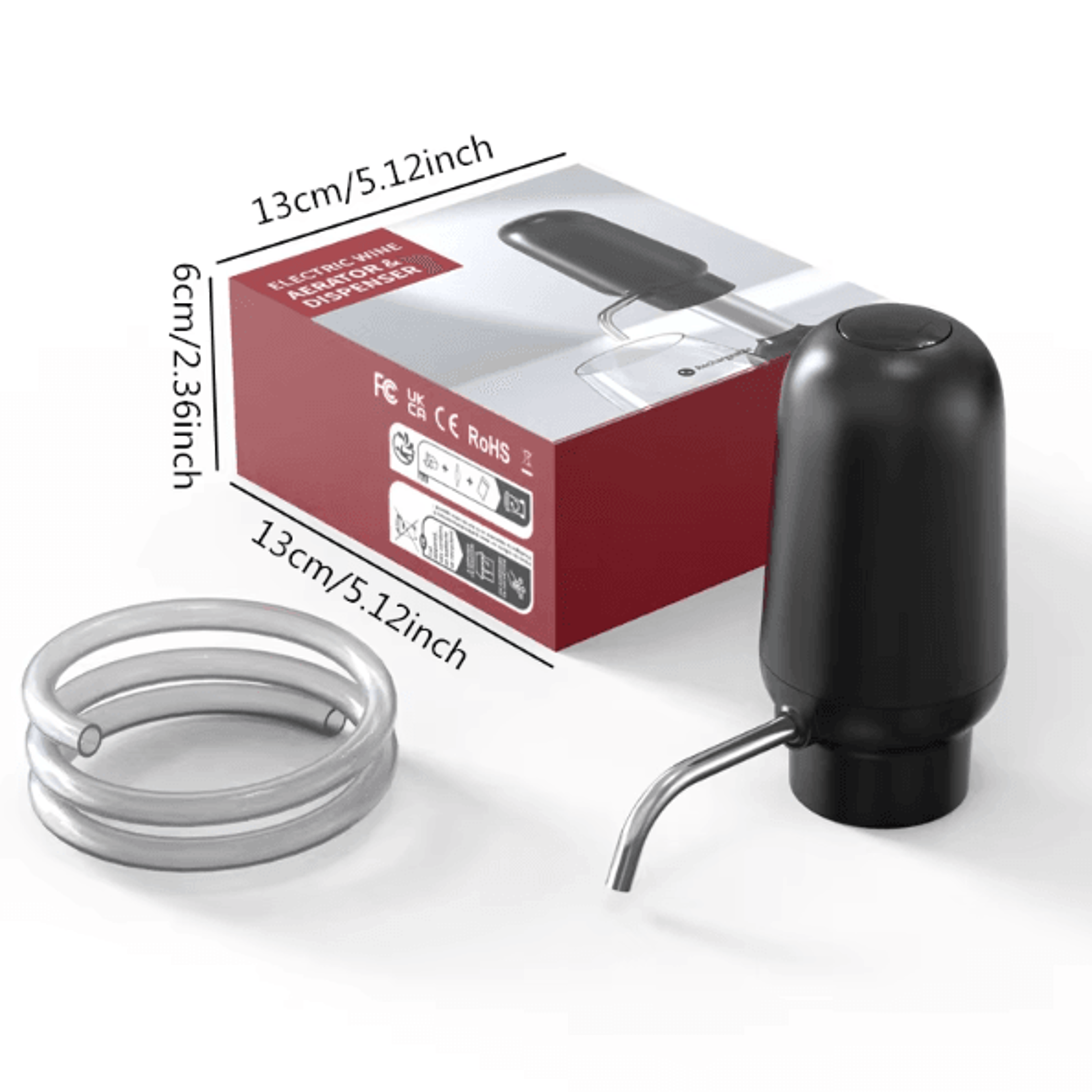 AeroPour Smart Electric Wine Decanter  Automatic Dispenser With Adjustable Pouring 4