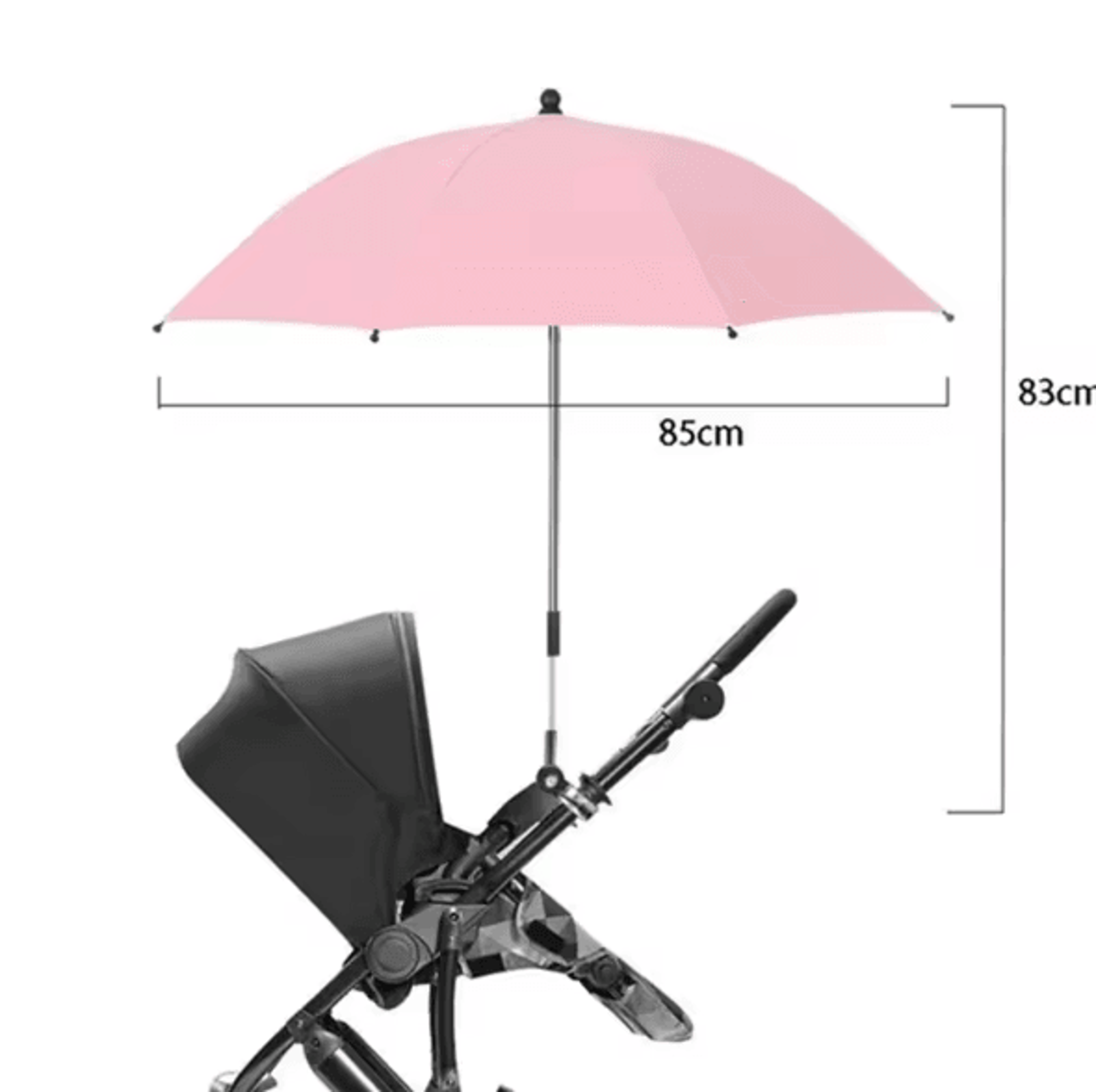 SunGuard Universal Baby Stroller Umbrella With Clamp  UV Protection 9