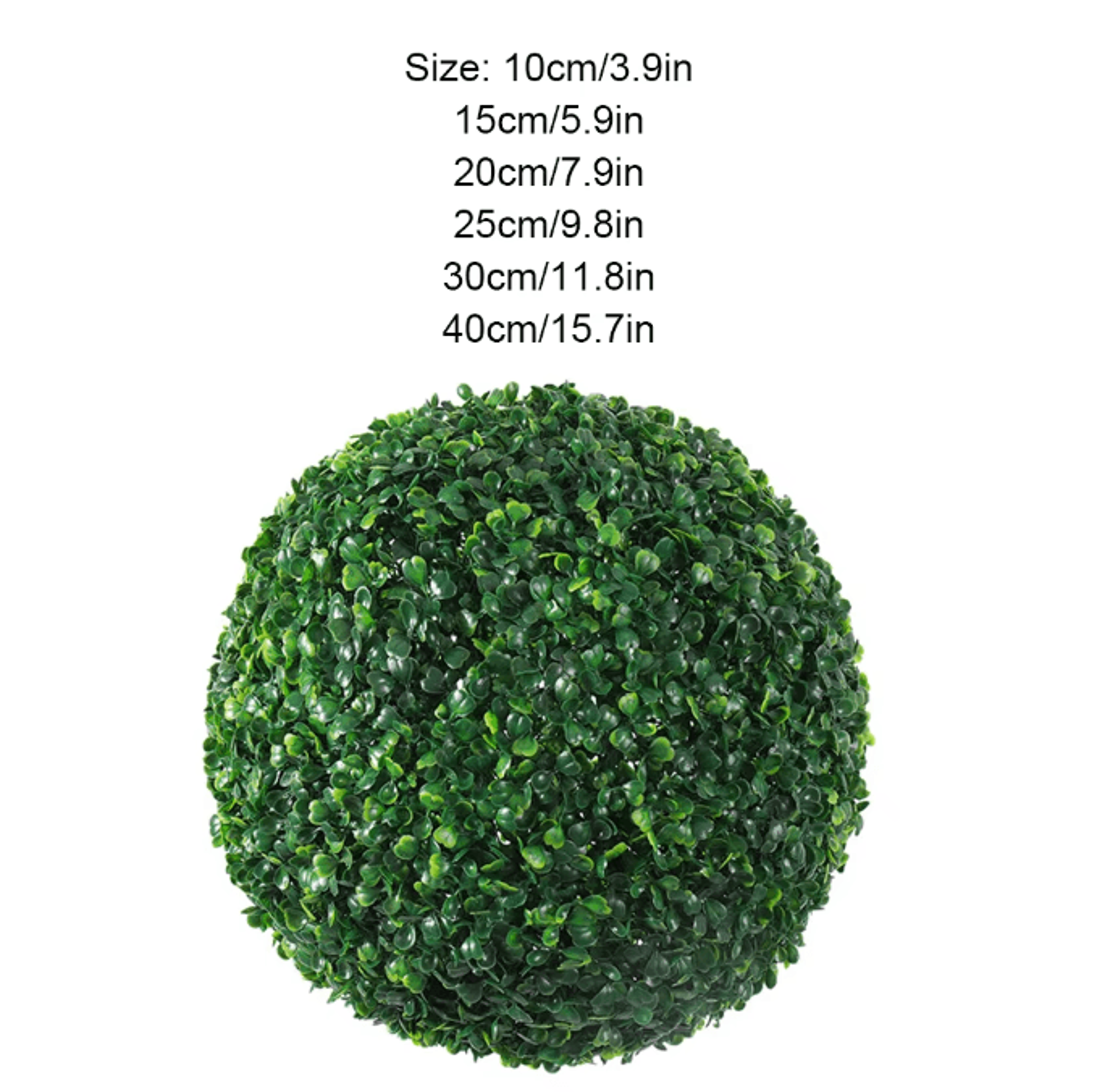EcoFriendly Artificial Plant Ball  Realistic Faux Boxwood Decor For Indoor  Outdoor Styling 4