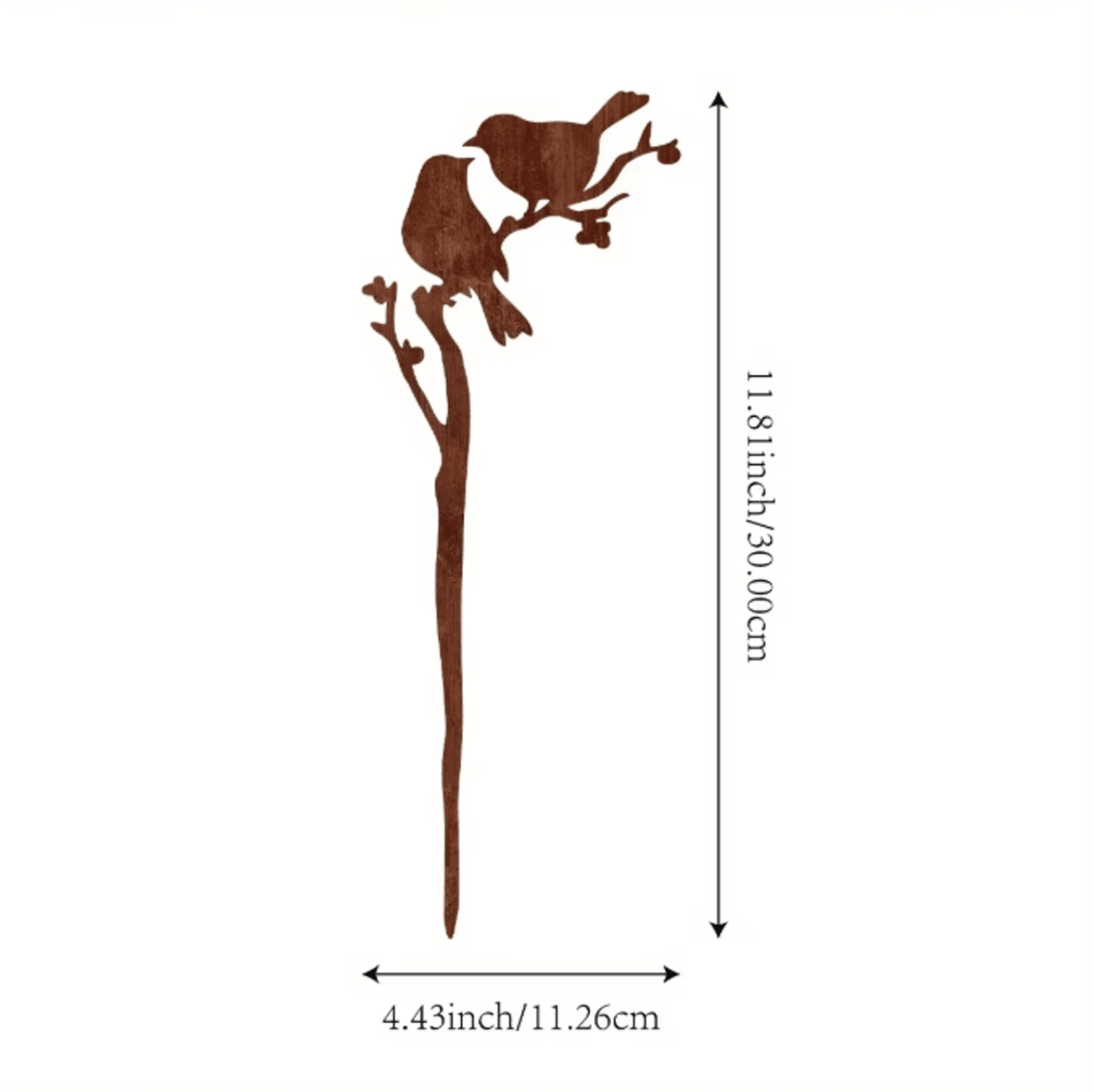 Rusty Metal Bird Garden Stake  NatureInspired Outdoor Yard Art For Lawn  Garden Decor 5