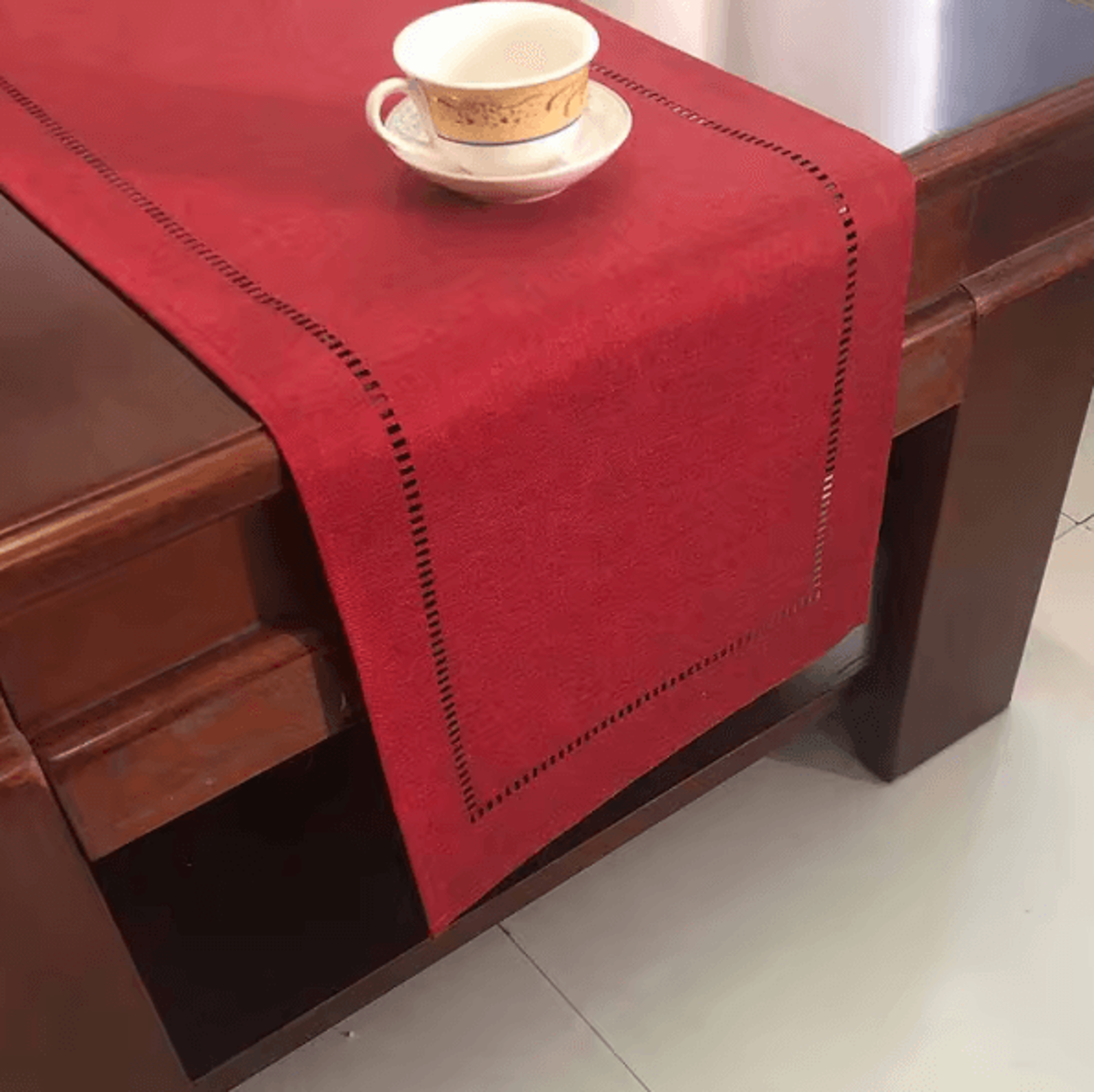 Basic Linen Table Runner  Minimalist Neutral Dining Decor 5