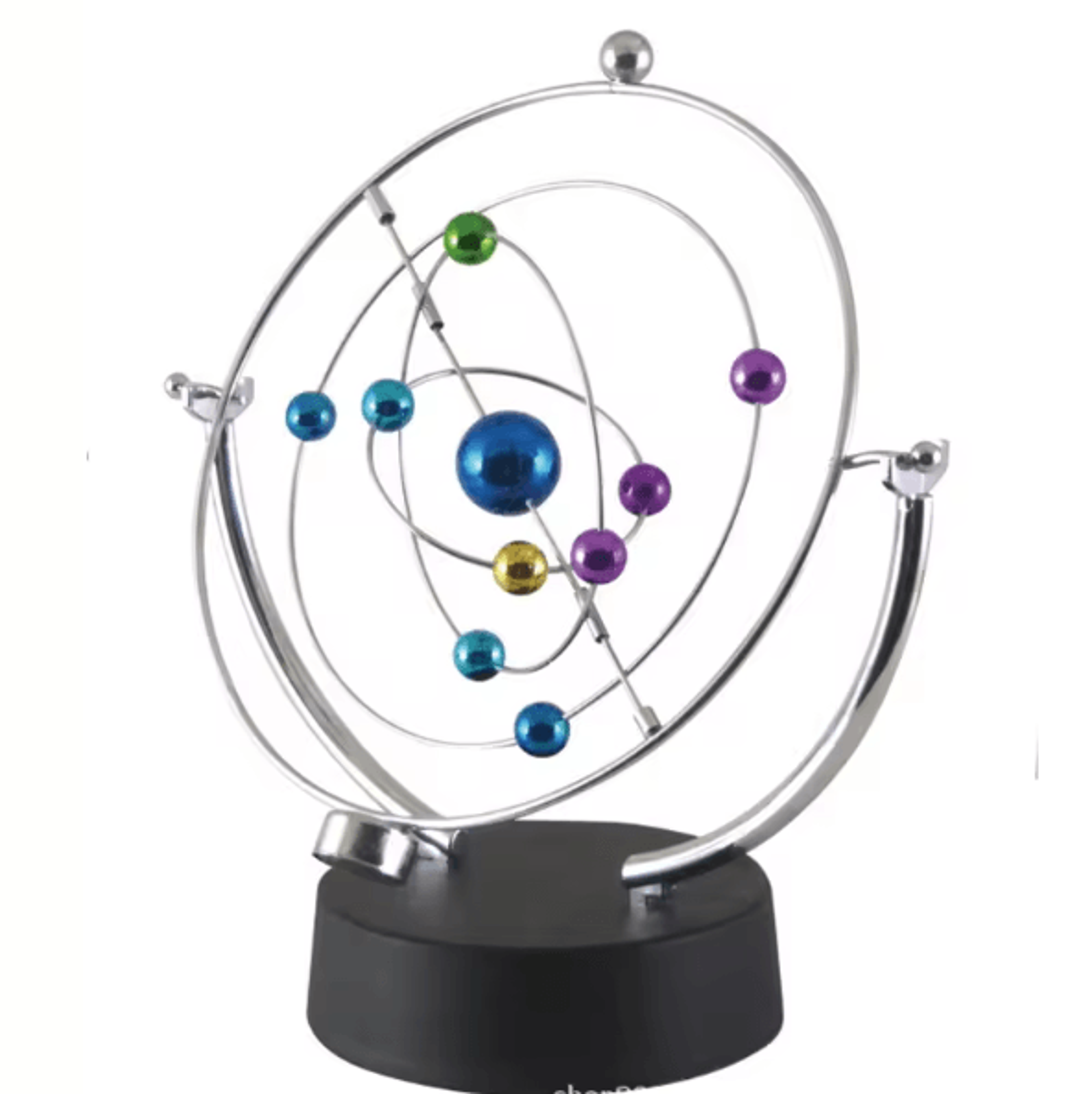 OrbitFlow Celestial Globe Perpetual Motion Pendulum Kinetic Desk Decor 2