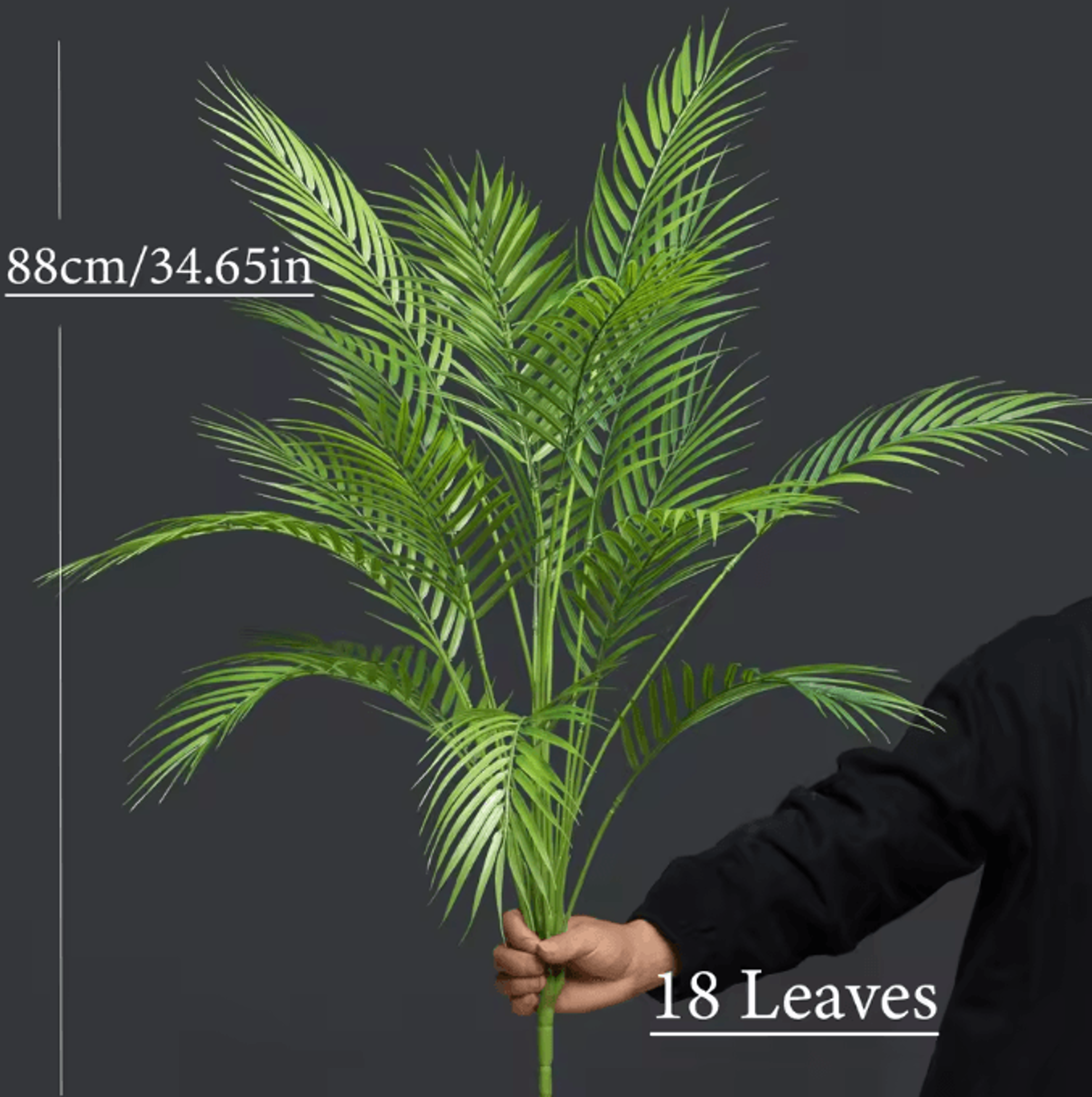 TropiMax 346 Inch Artificial Monstera Palm Leaves Large Tropical Decor Branch 4