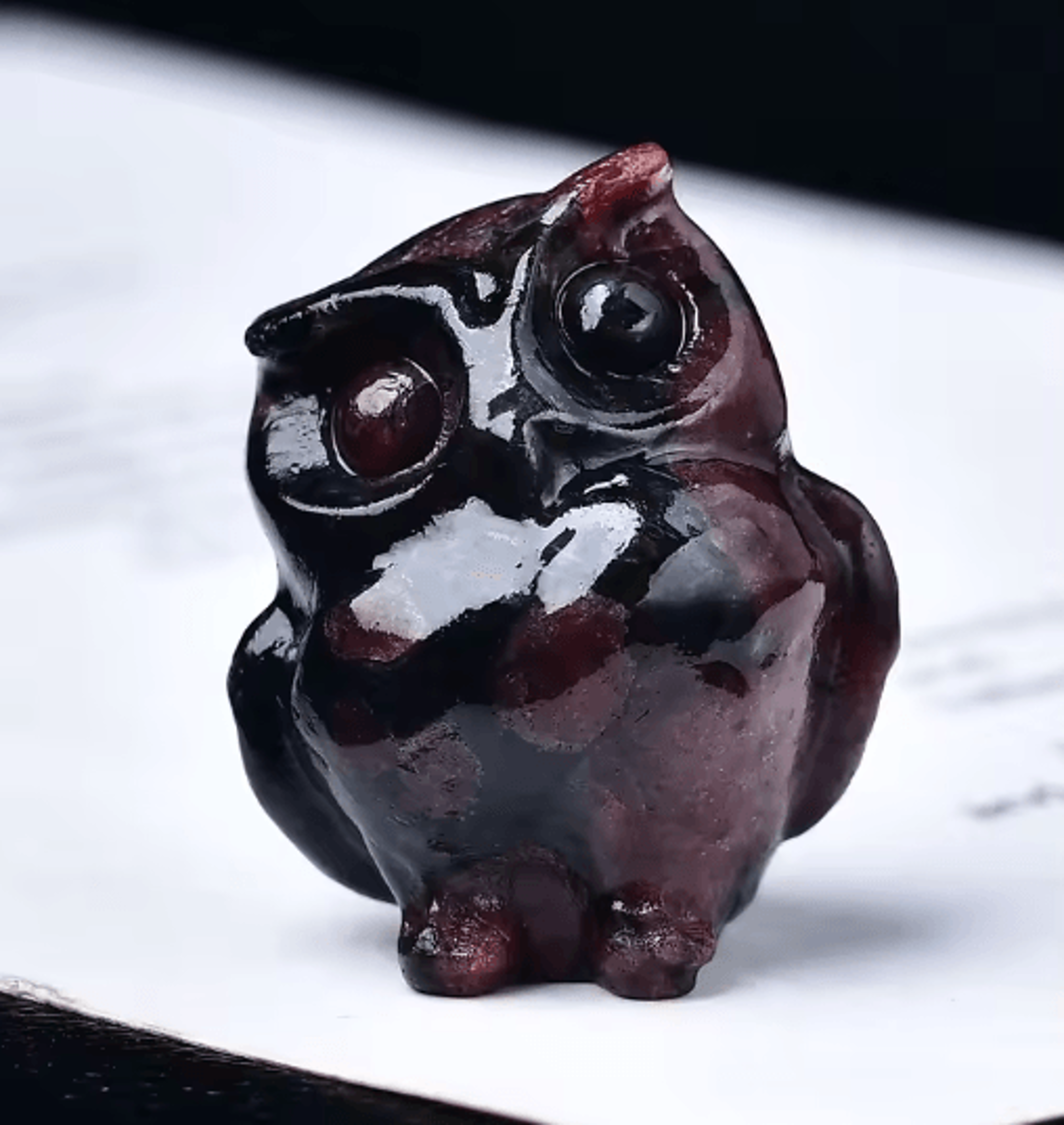 CrystalSpirit Natural Crystal Owl Figurine Healing Gemstone Decor For Home  Gifts 4
