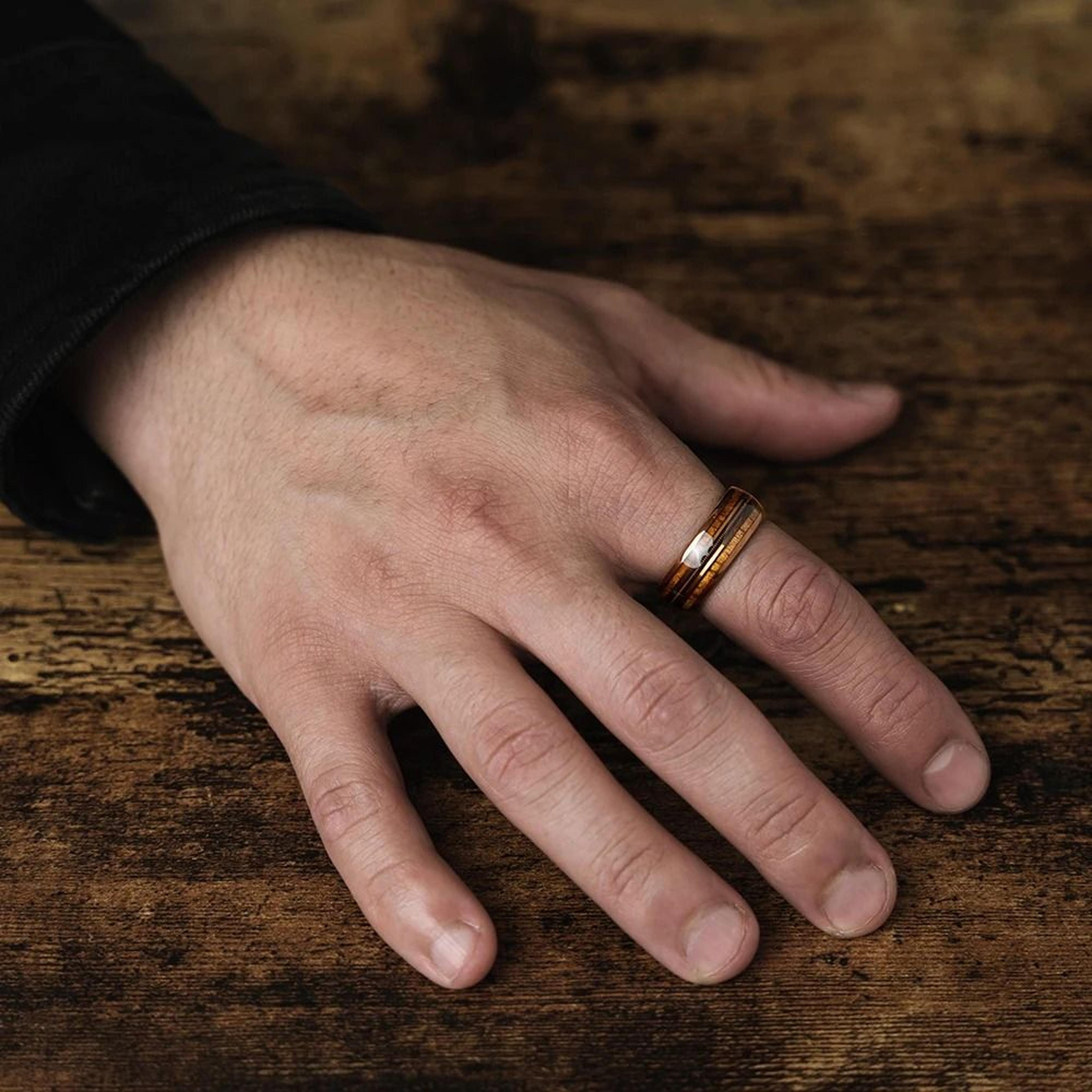 Why Choose Our Whiskey Barrel Wood Guitar String Wedding Band 4
