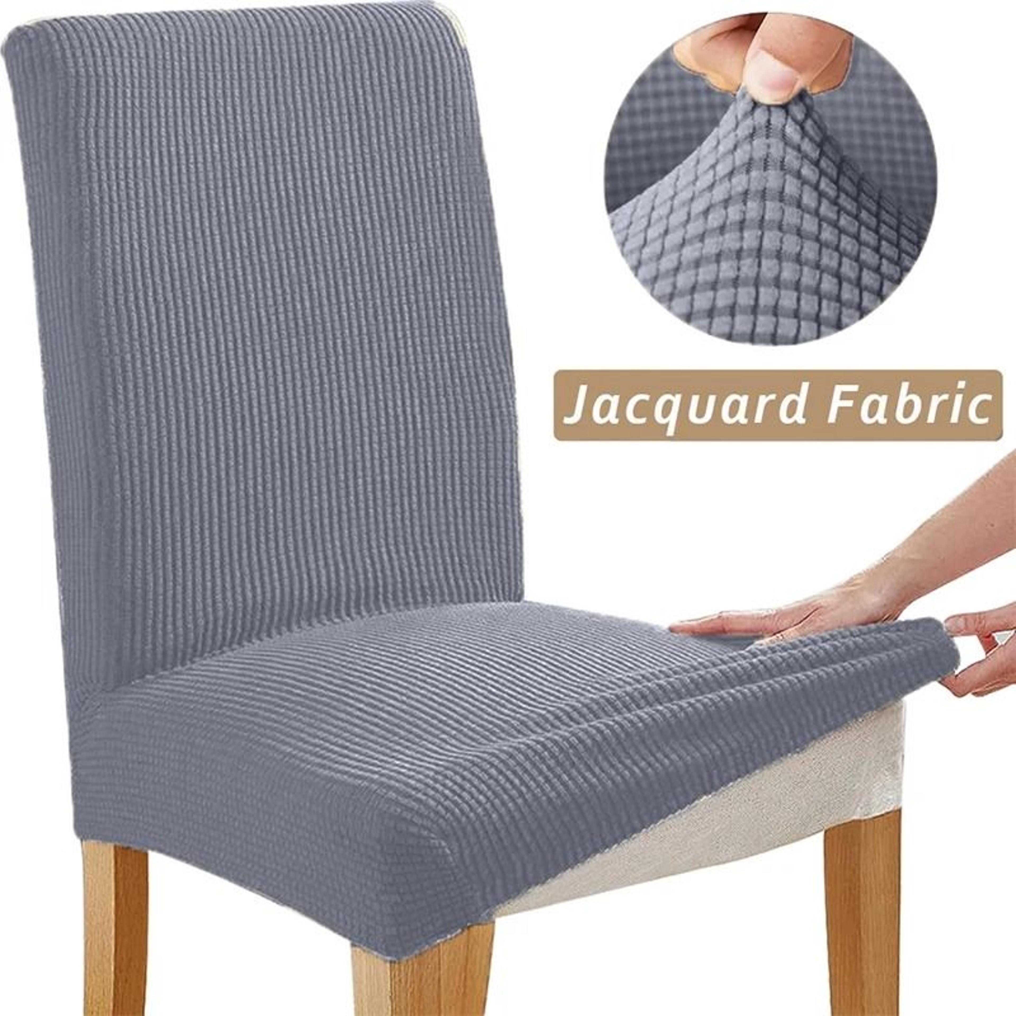 Stretch Jacquard Dining Chair Cover 14