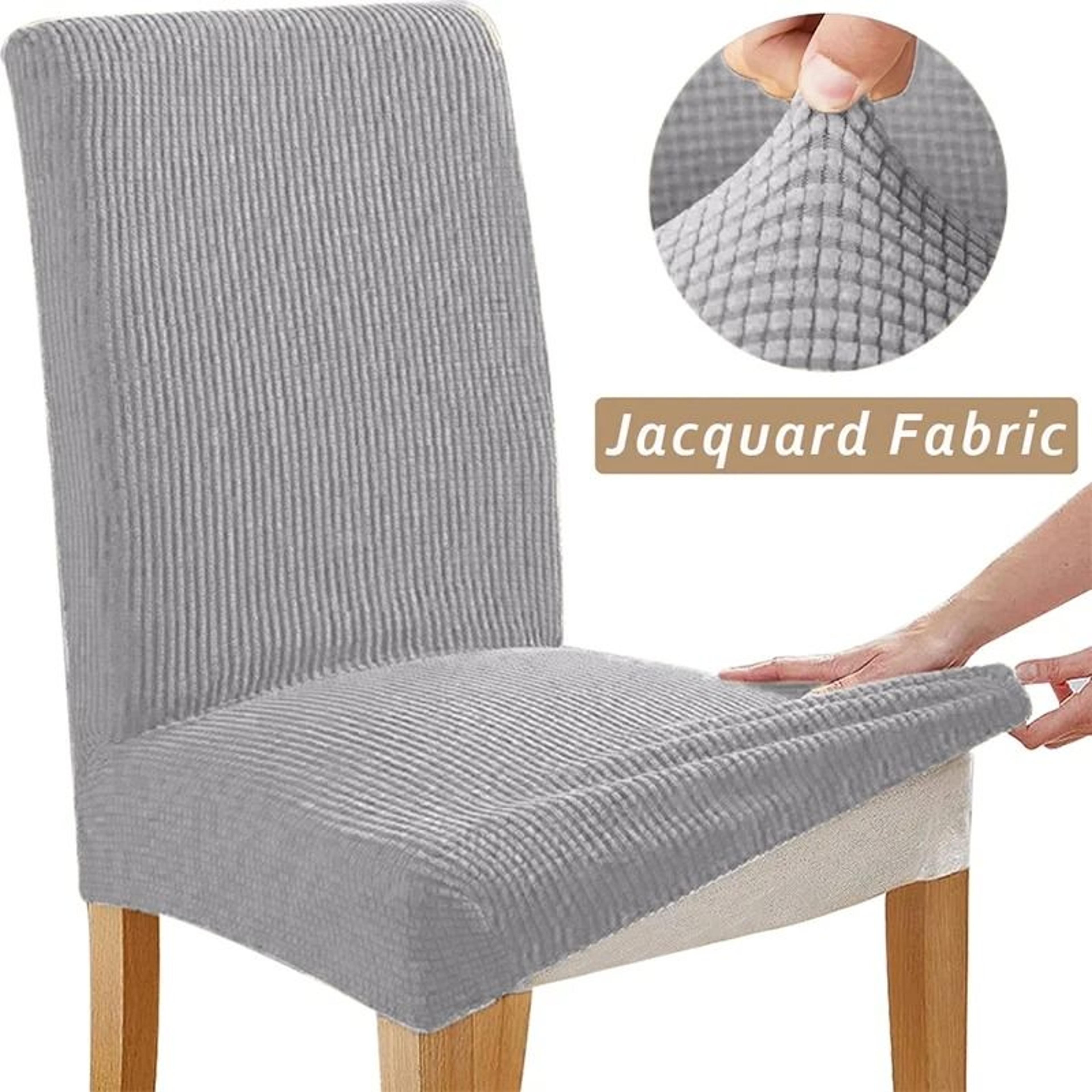 Stretch Jacquard Dining Chair Cover 17
