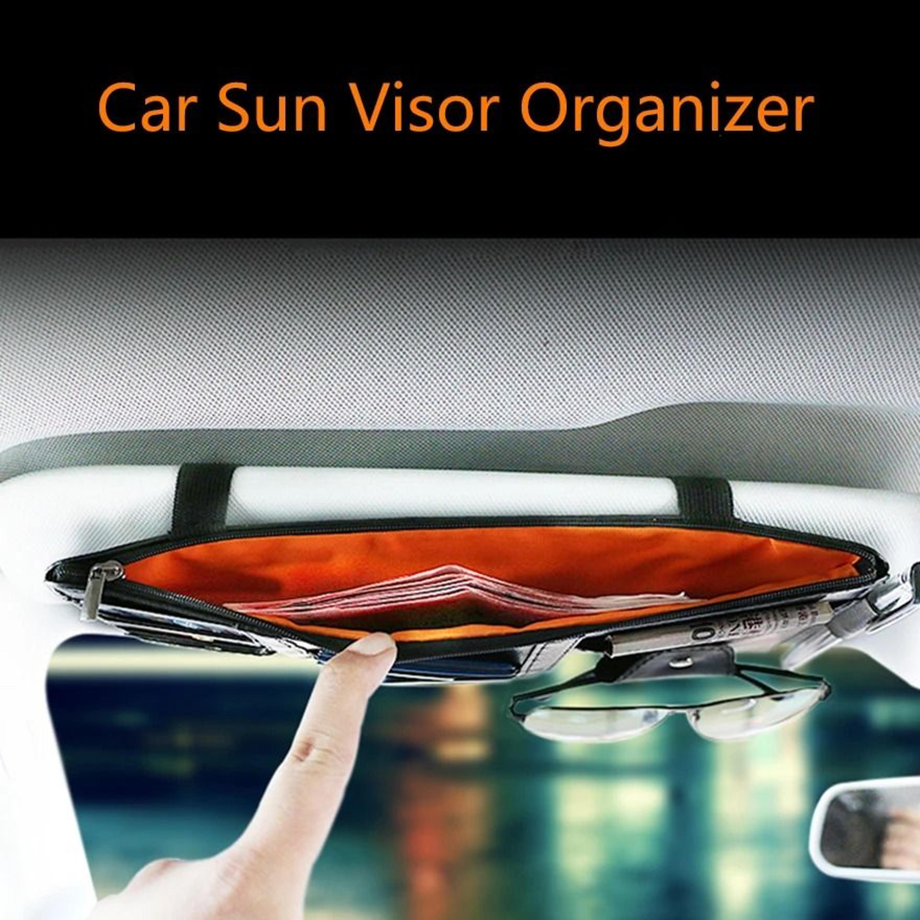 Car Sun Visor Organizer With MultiPocket Storage 1