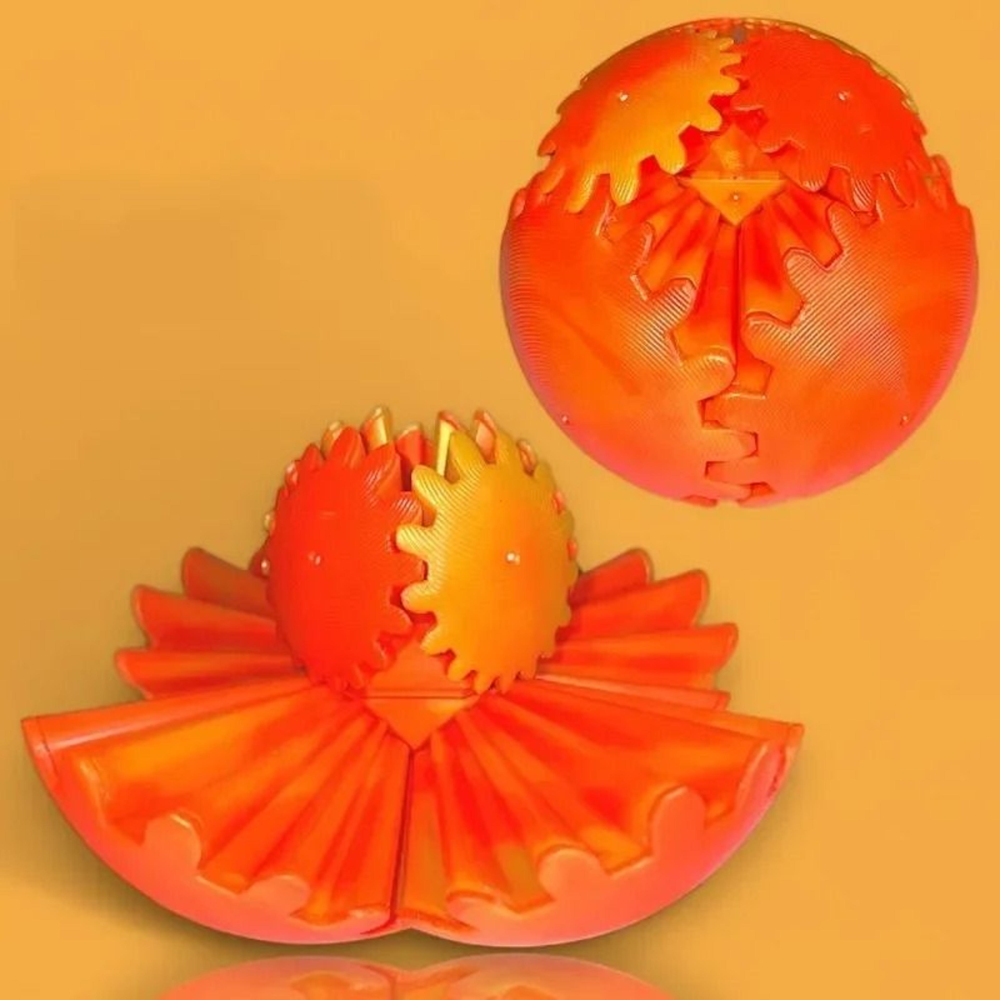 3D Printed Gear Ball Fidget Toy 10