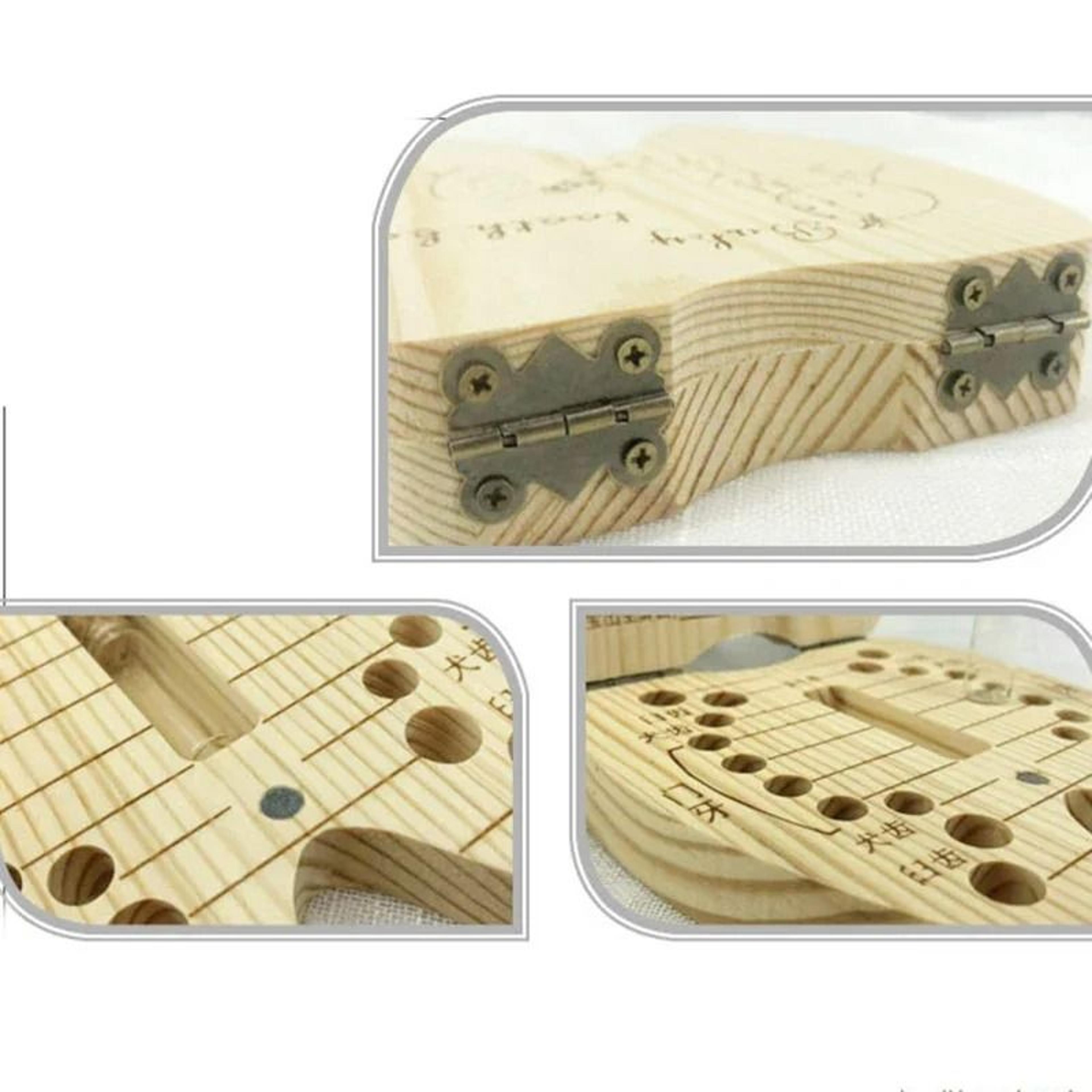 Wooden Baby Tooth Keepsake Box Milk Teeth Storage Organizer 2