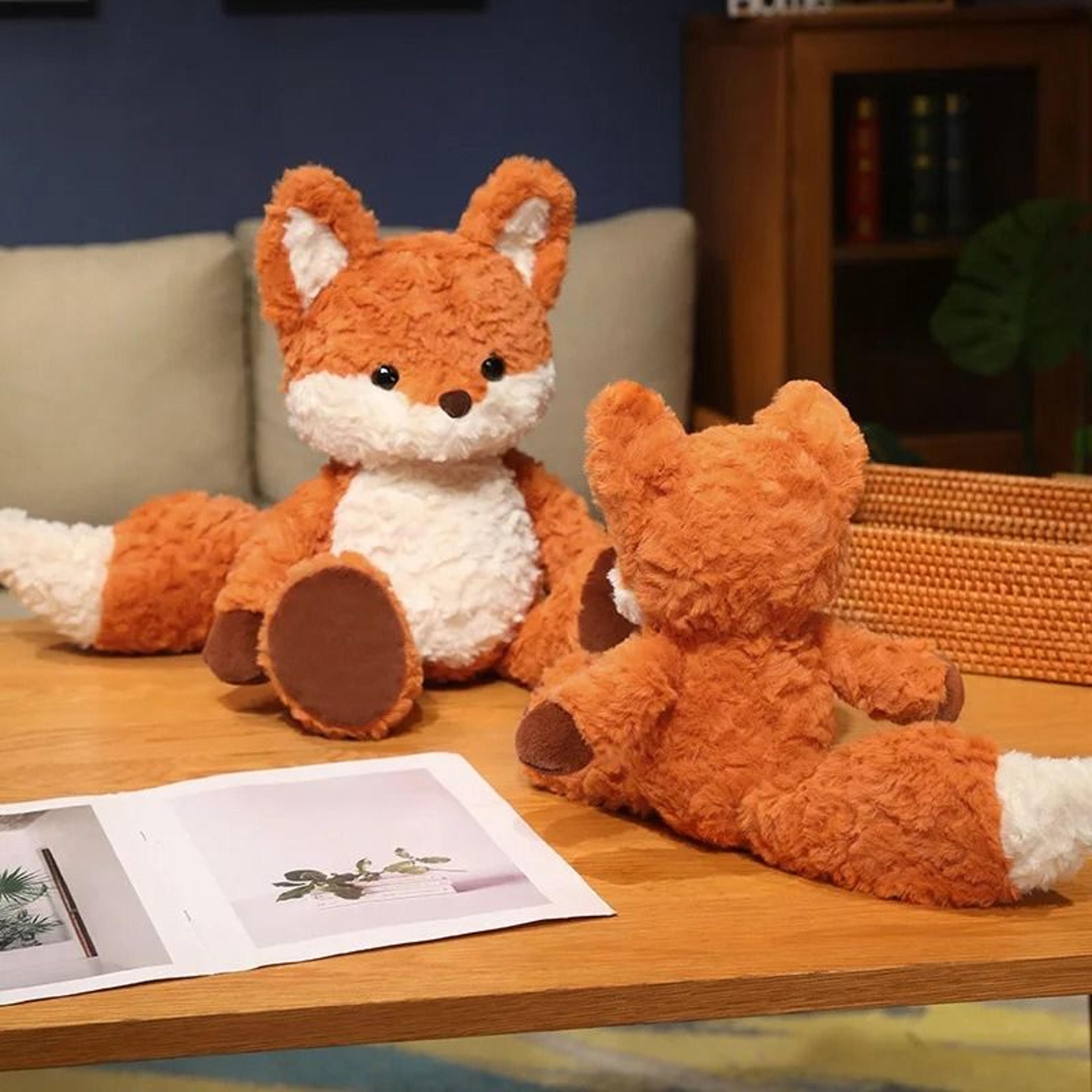 Fluffy Fox Plush Toy Soft Stuffed Animal Doll 2