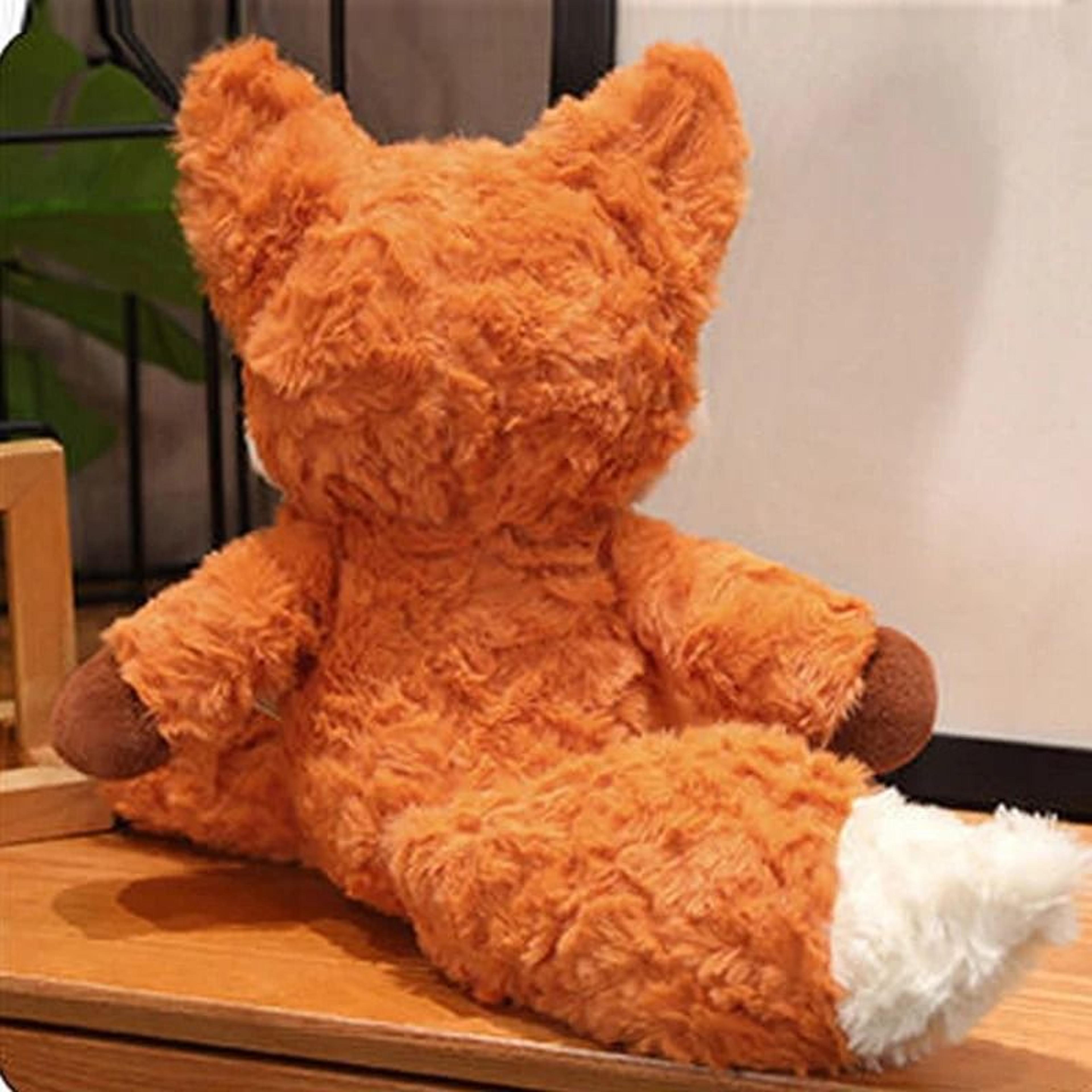 Fluffy Fox Plush Toy Soft Stuffed Animal Doll 5