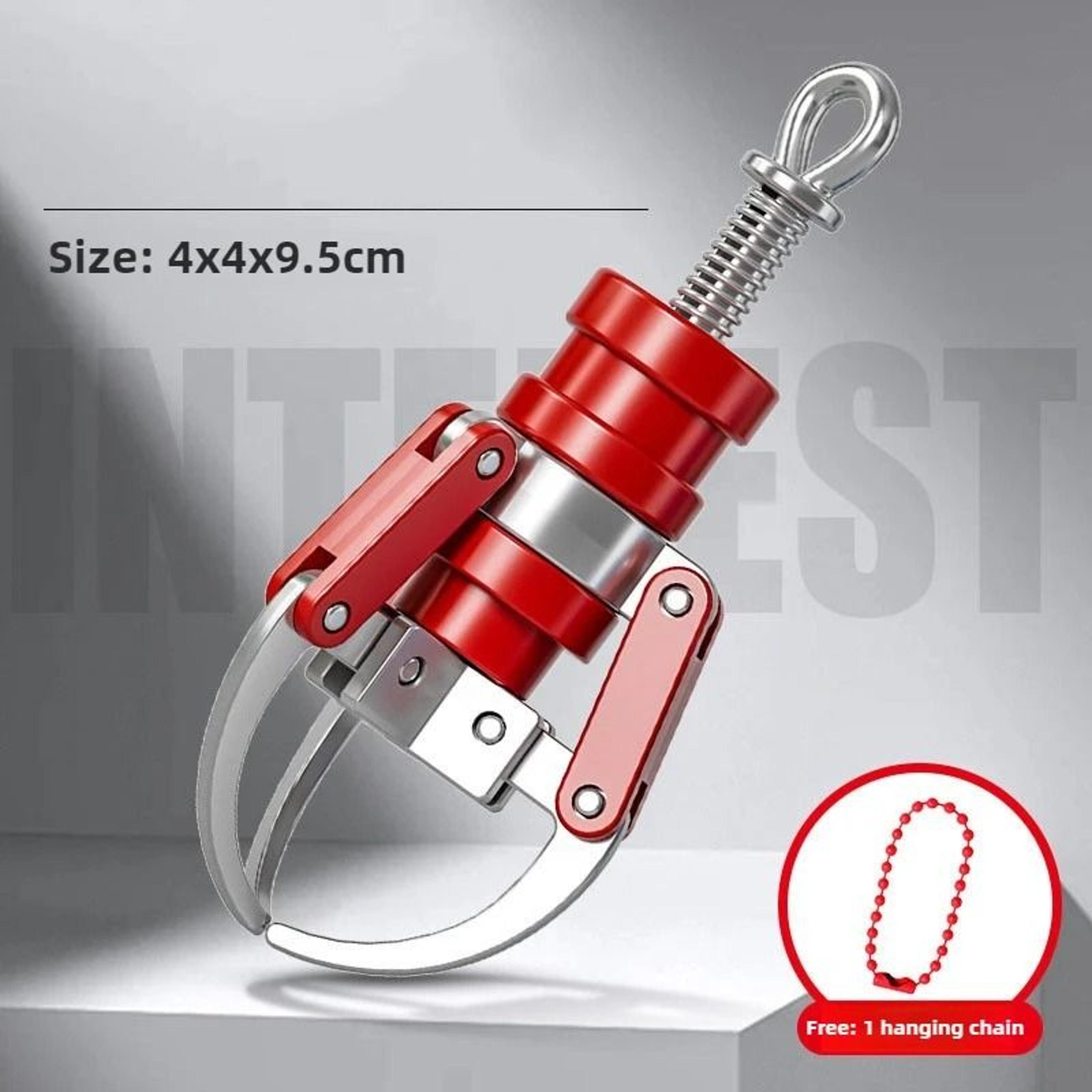 Mini Claw Grabber Keychain Fidget Toy Mechanical Gripper Pendant 7