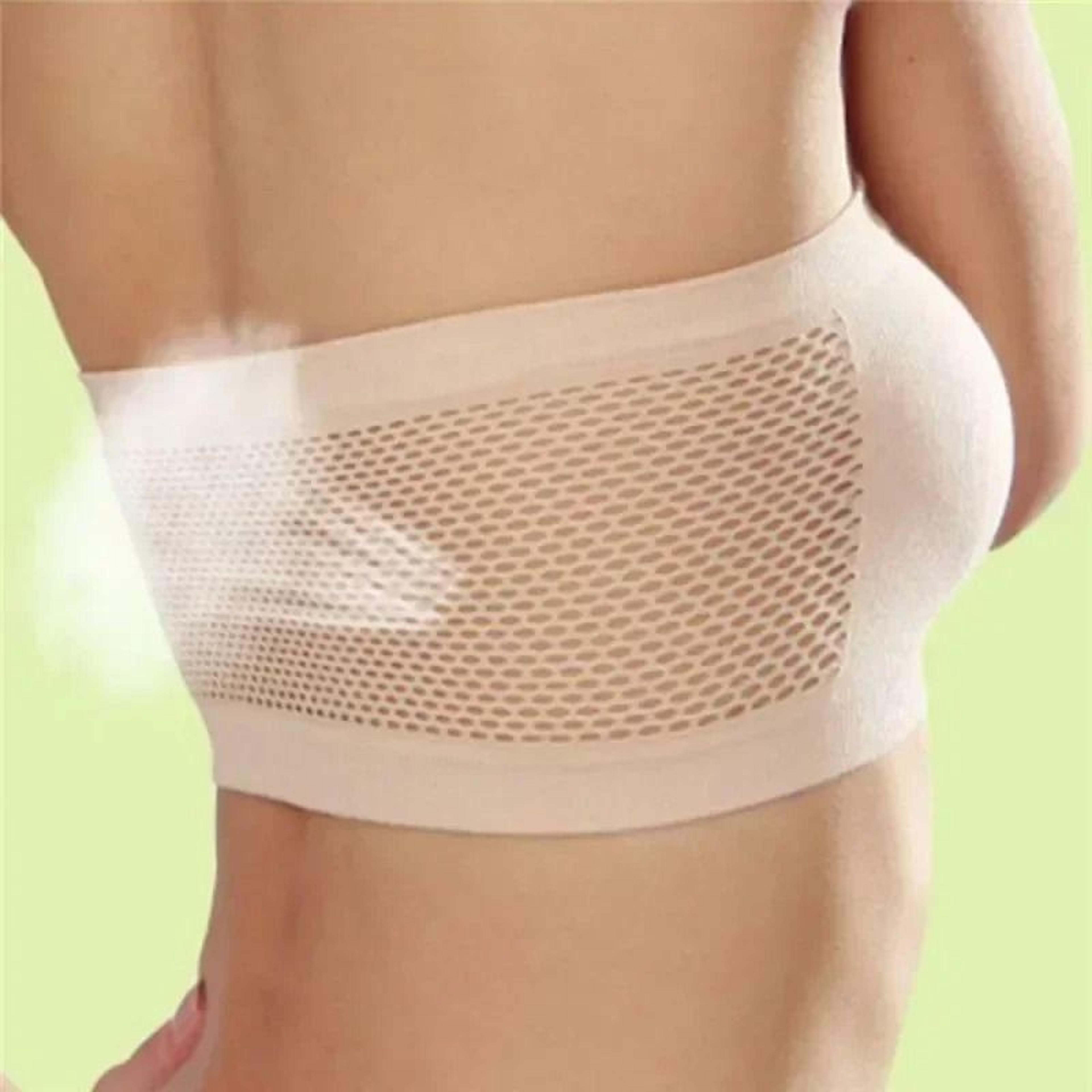Seamless Strapless Tube Bra Breathable Stretch Bandeau Top For Women 4
