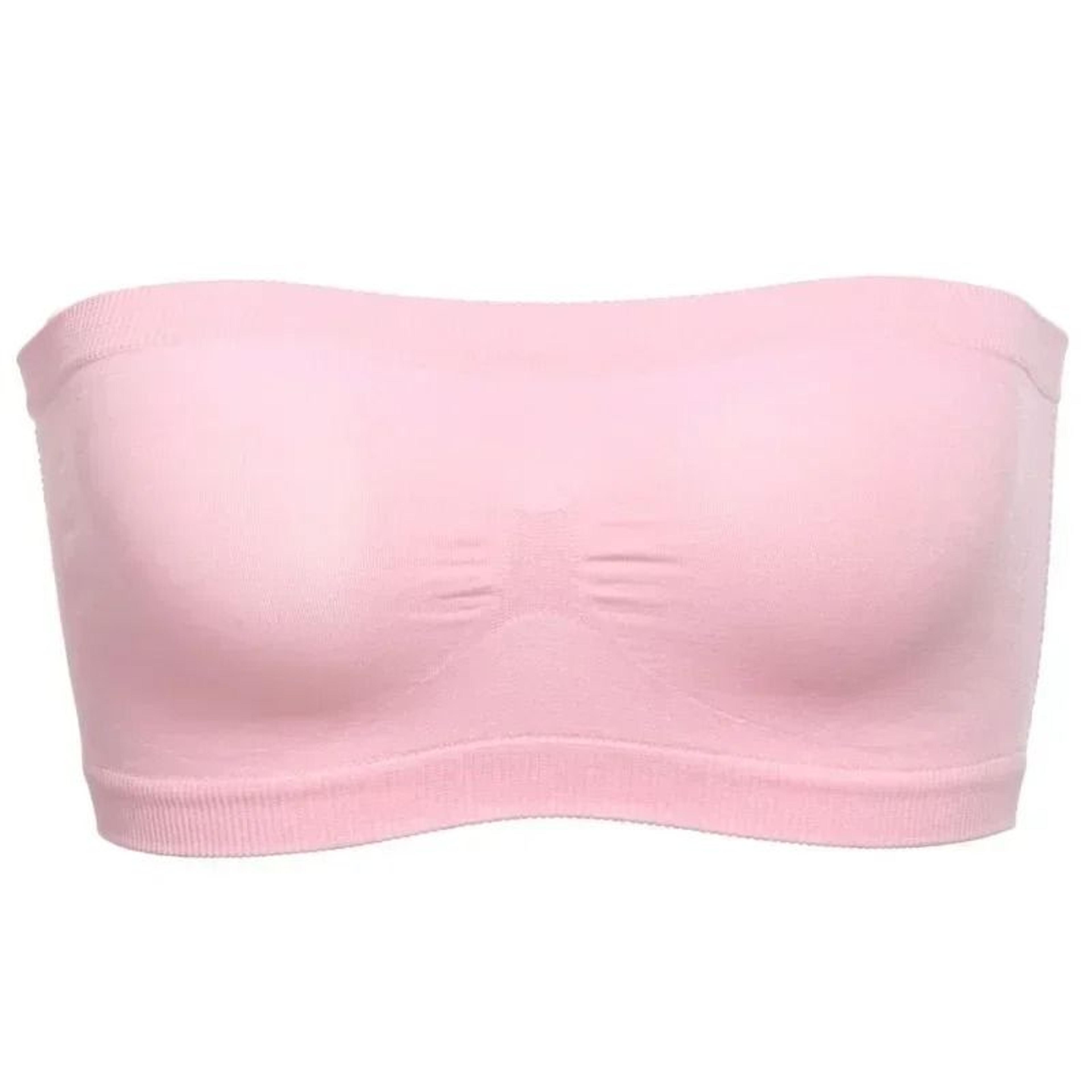 Seamless Strapless Tube Bra Breathable Stretch Bandeau Top For Women 8