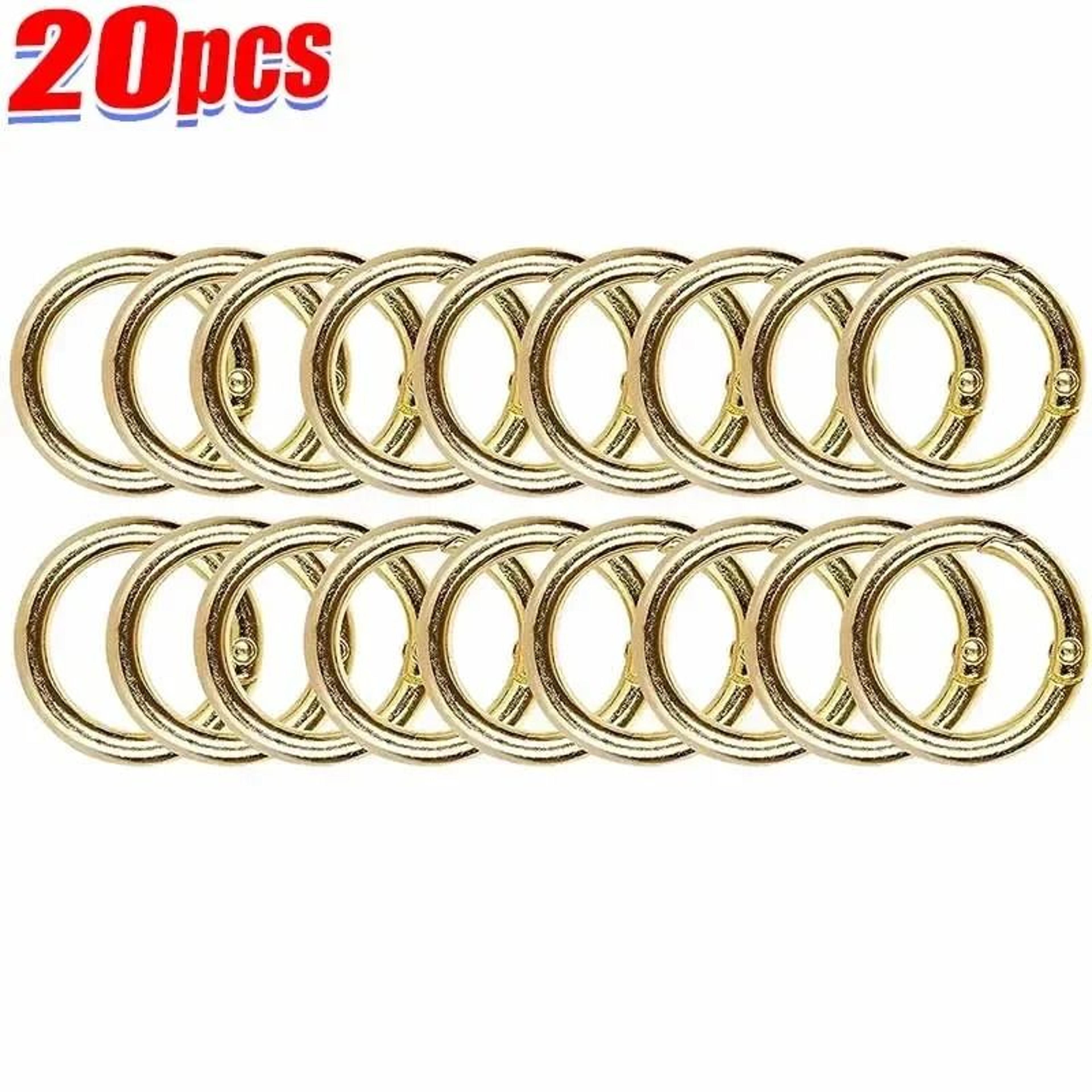 Spring O Ring Clasps Openable Round Carabiner Clips For Jewelry And Keychains 9