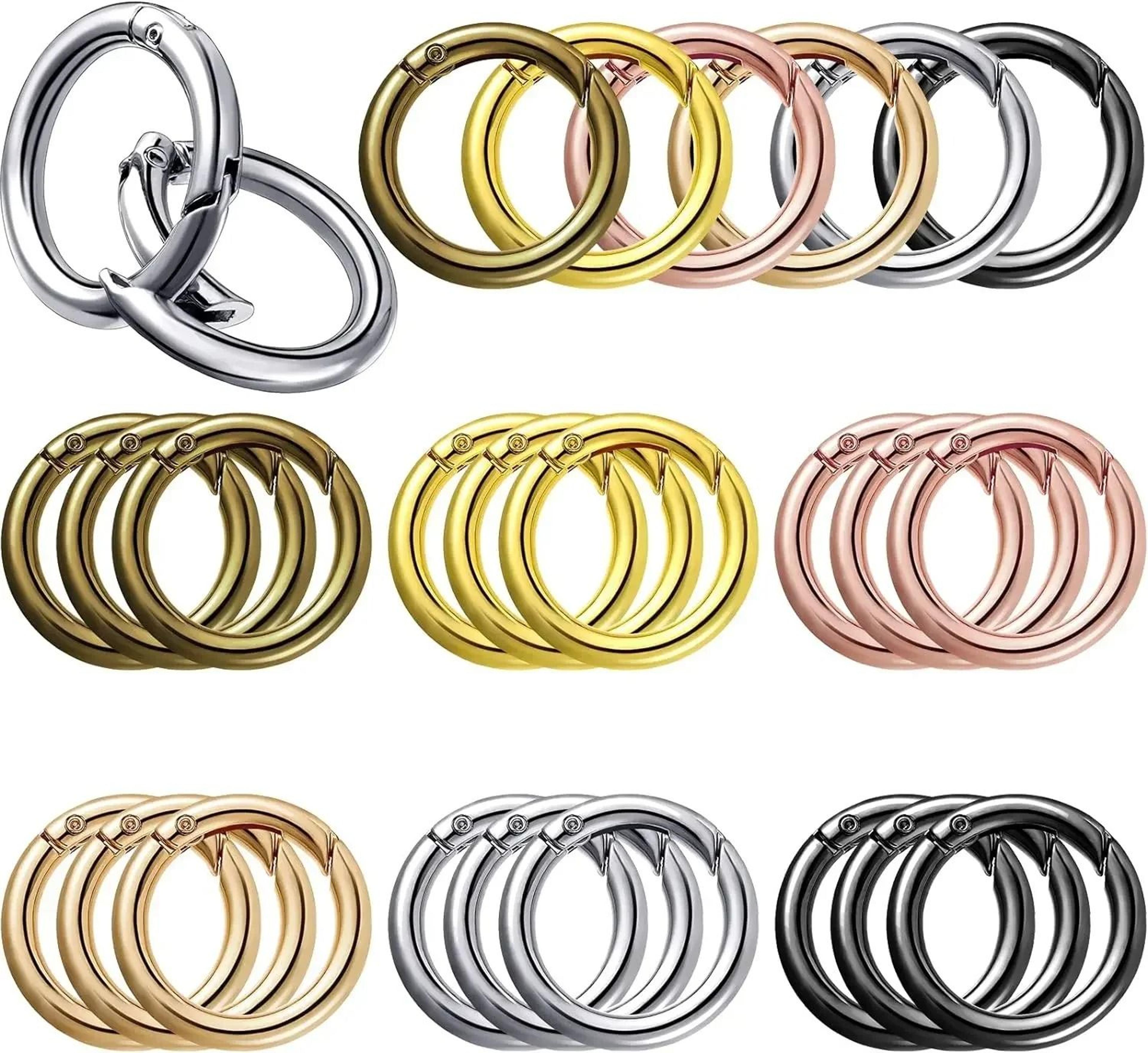 Spring O Ring Clasps Openable Round Carabiner Clips For Jewelry And Keychains 1