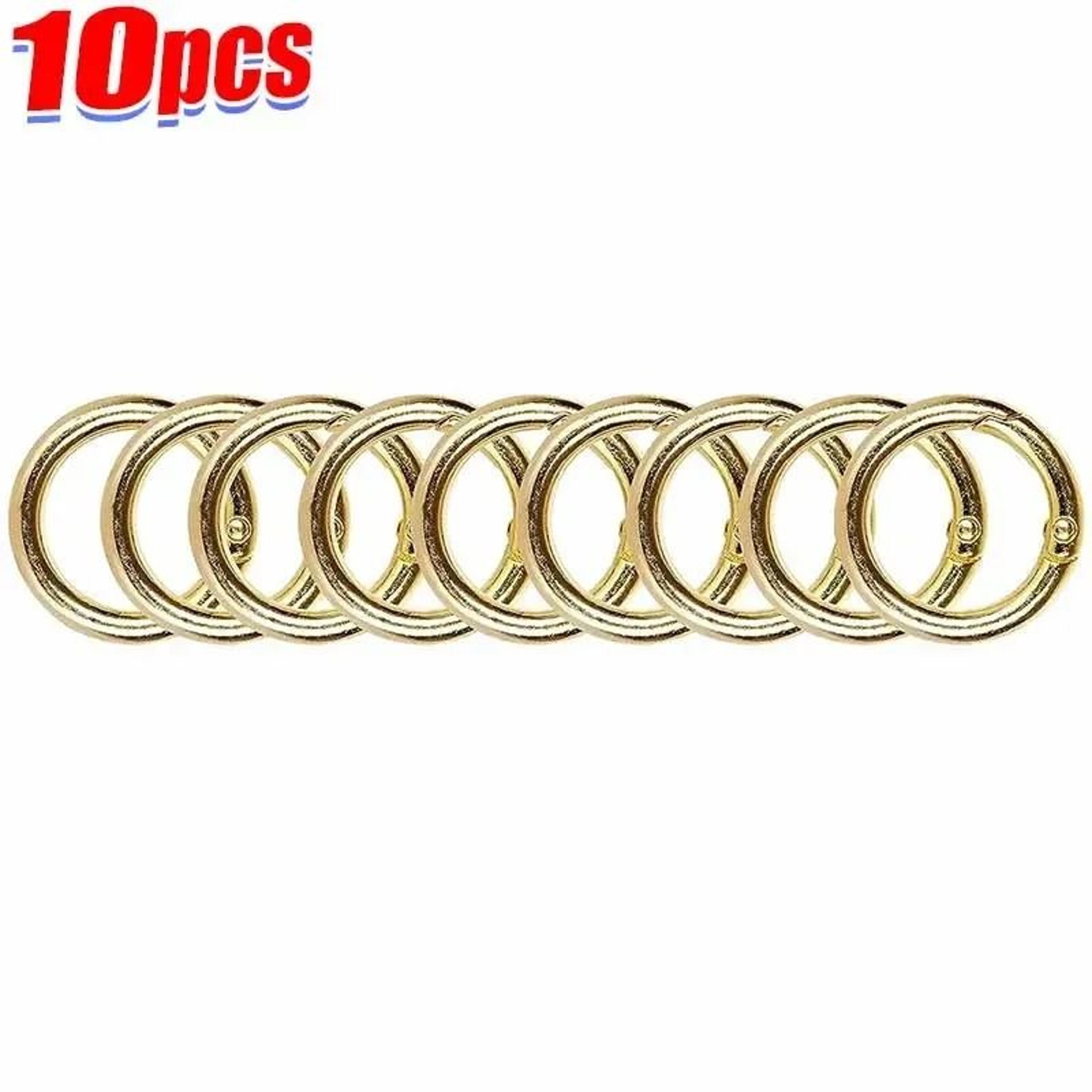 Spring O Ring Clasps Openable Round Carabiner Clips For Jewelry And Keychains 7