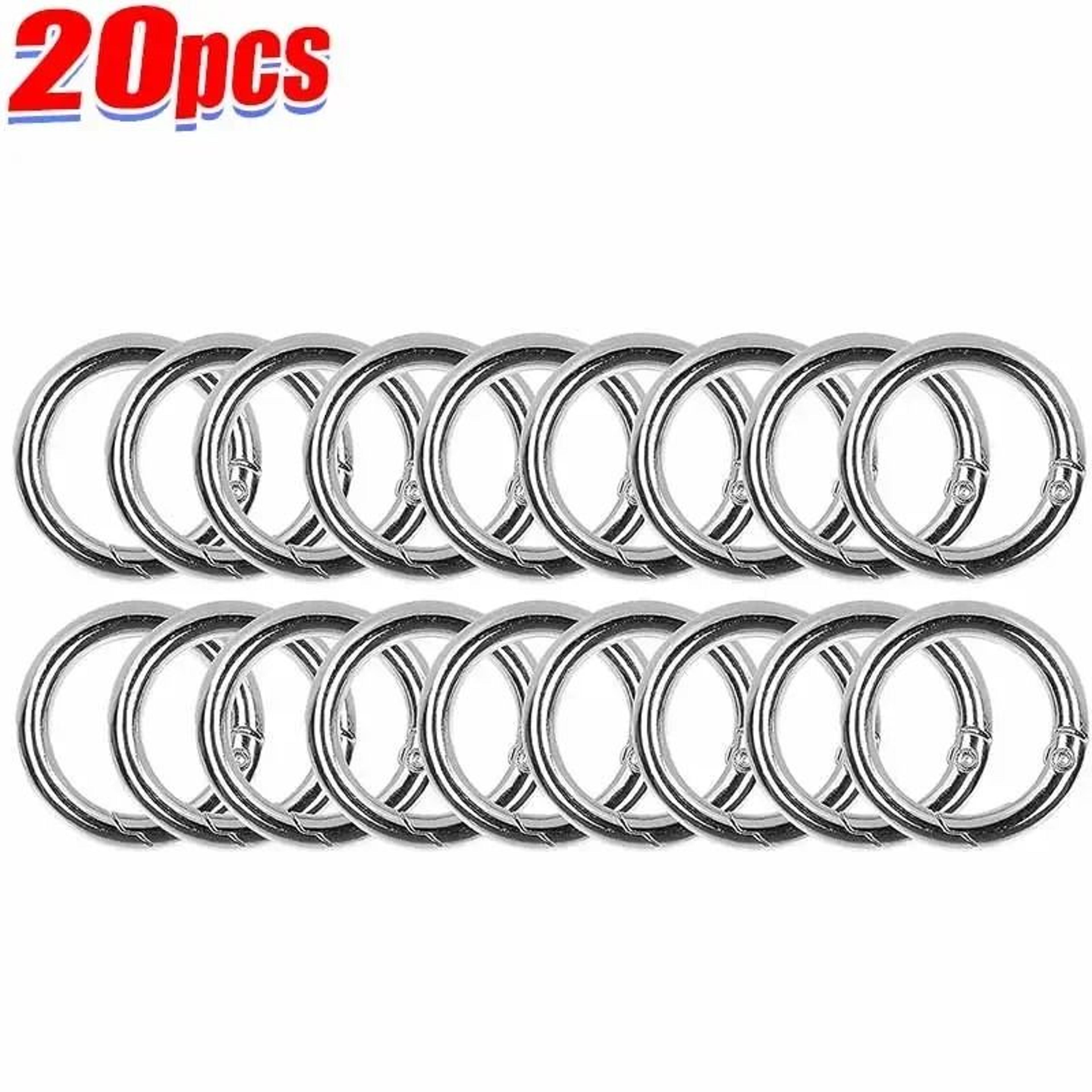 Spring O Ring Clasps Openable Round Carabiner Clips For Jewelry And Keychains 8