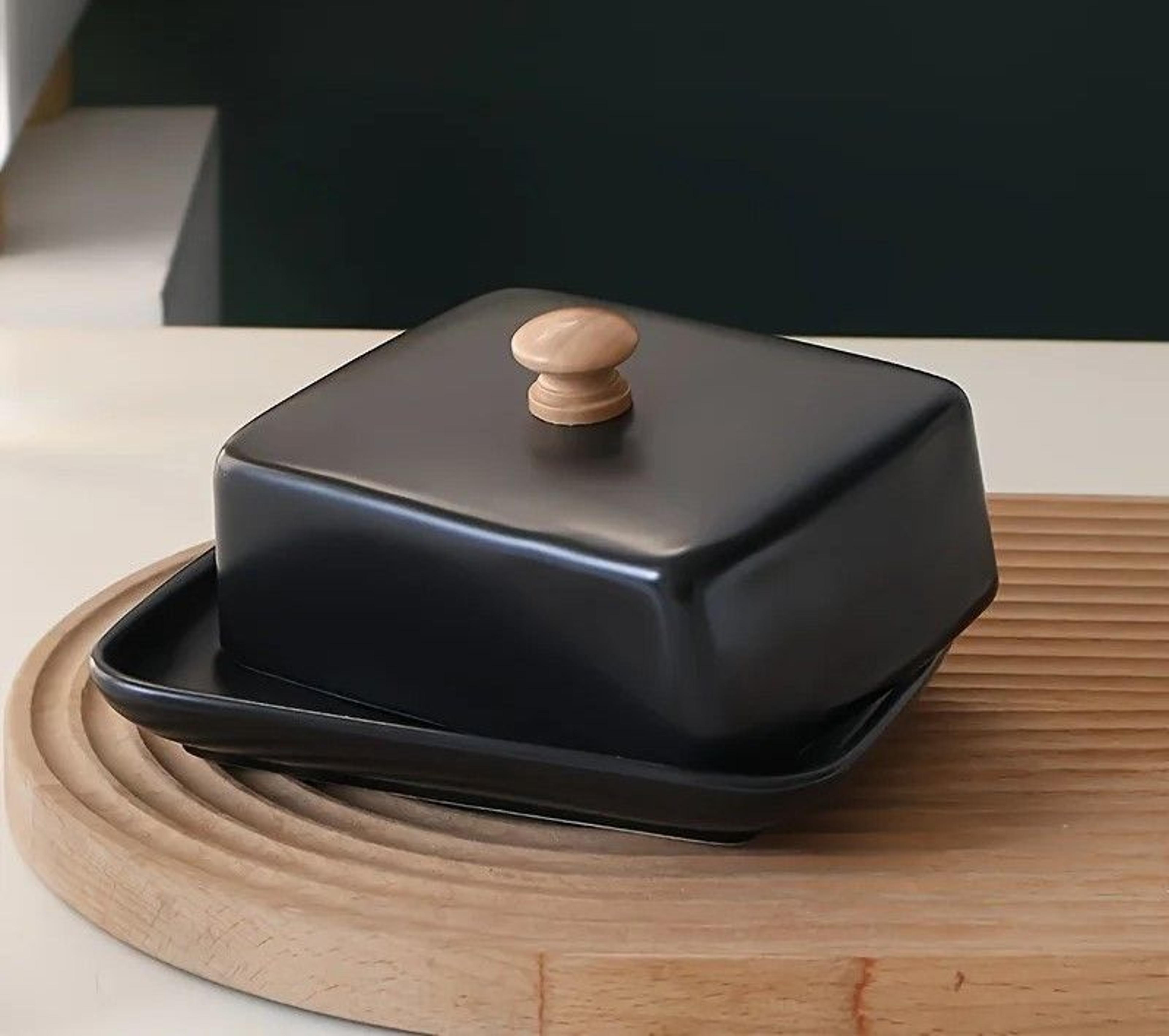 Ceramic Butter Dish With Airtight Lid Elegant Kitchen Butter Keeper 2