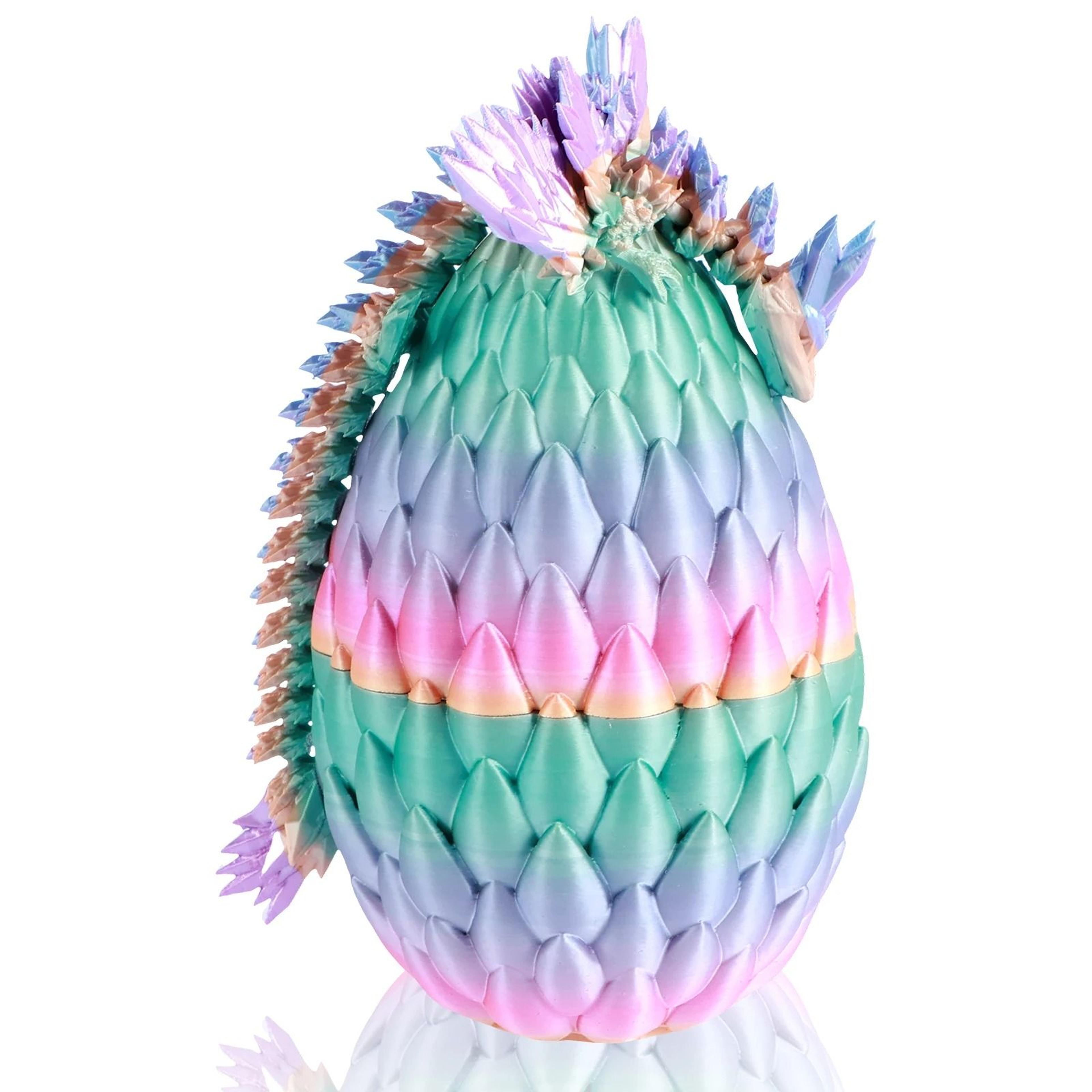 3D Printed Articulated Dragon Toy With Egg 8