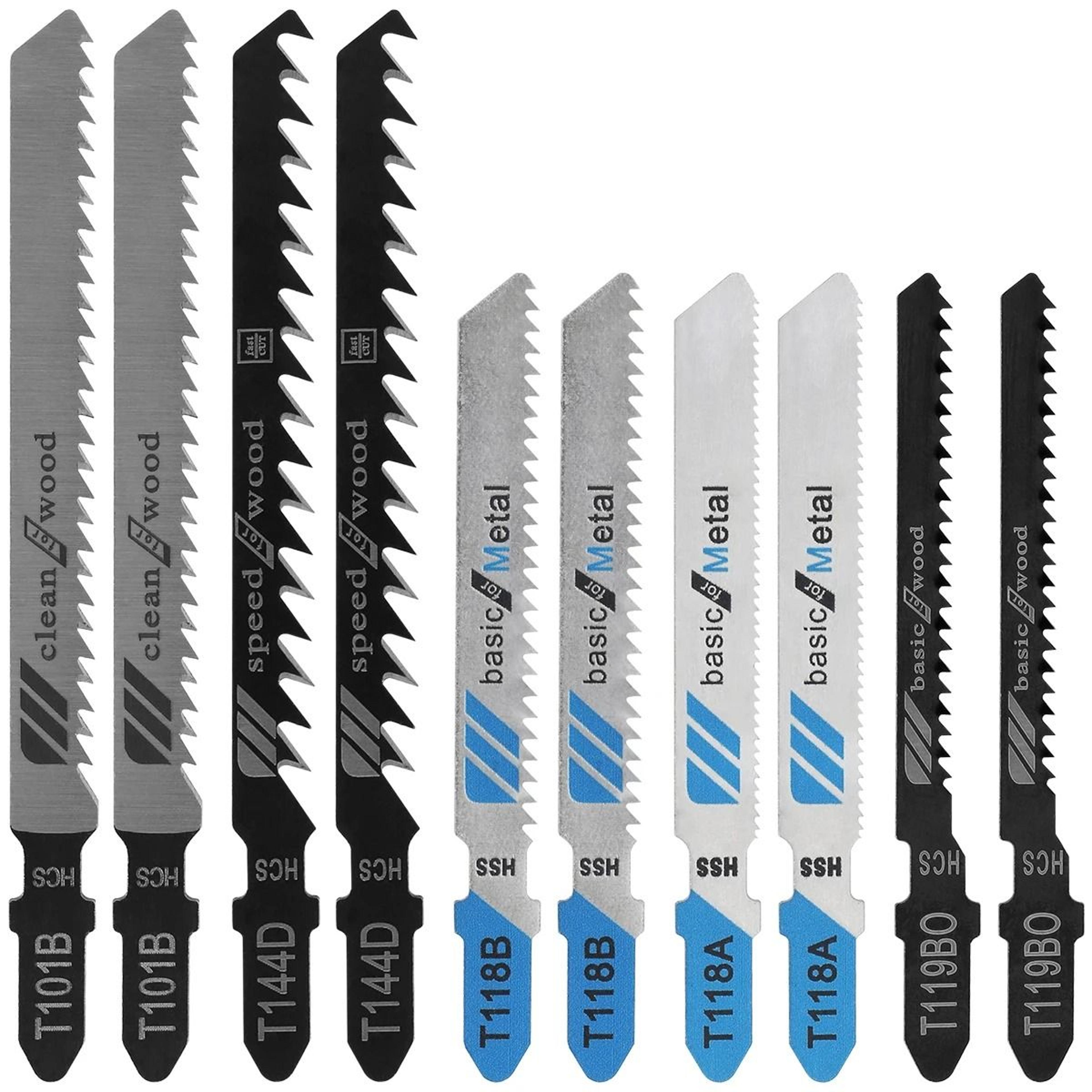 T Shank Jigsaw Blade Set For Wood Plastic And Metal Cutting 6