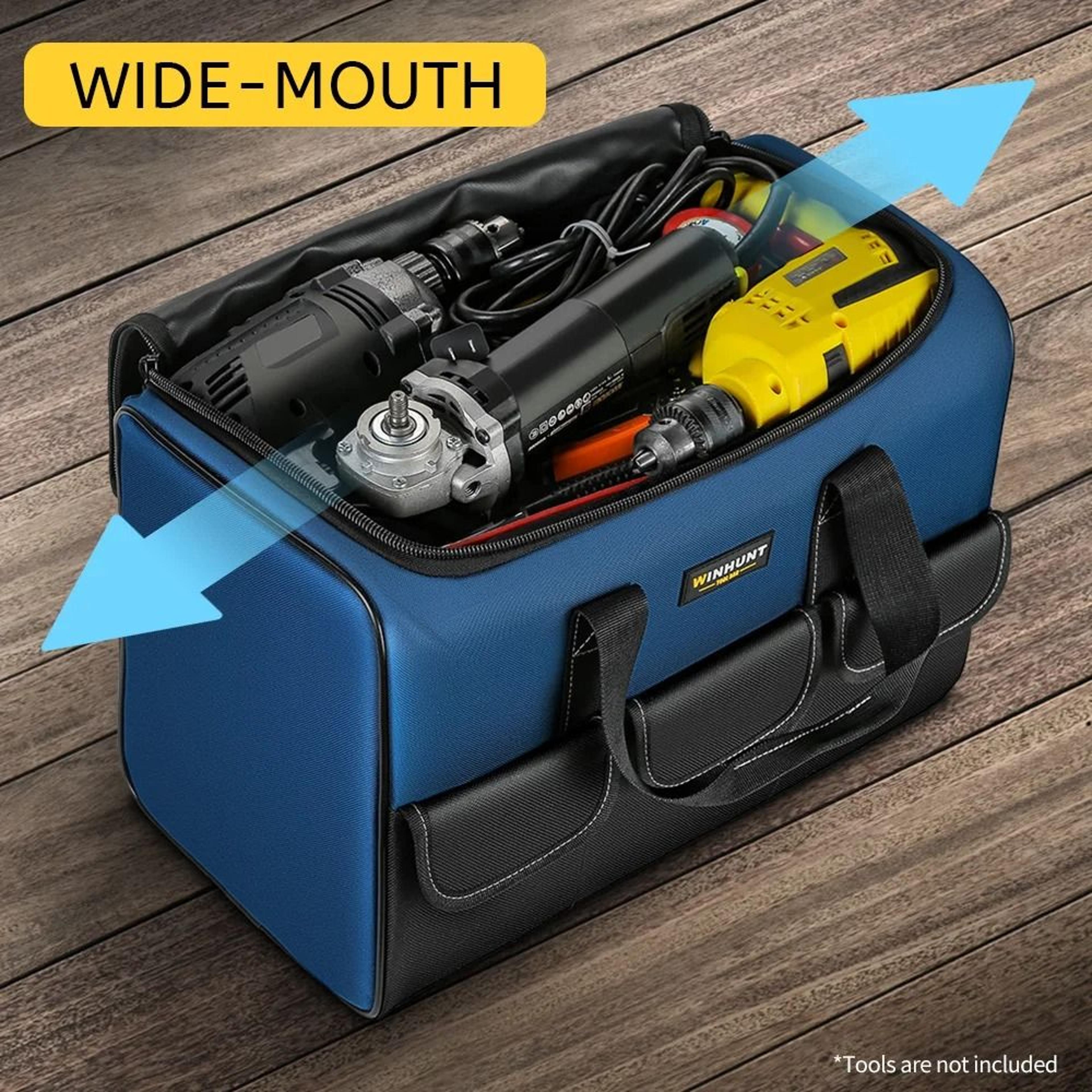 Heavy Duty Wide Mouth Canvas Tool Bag 4