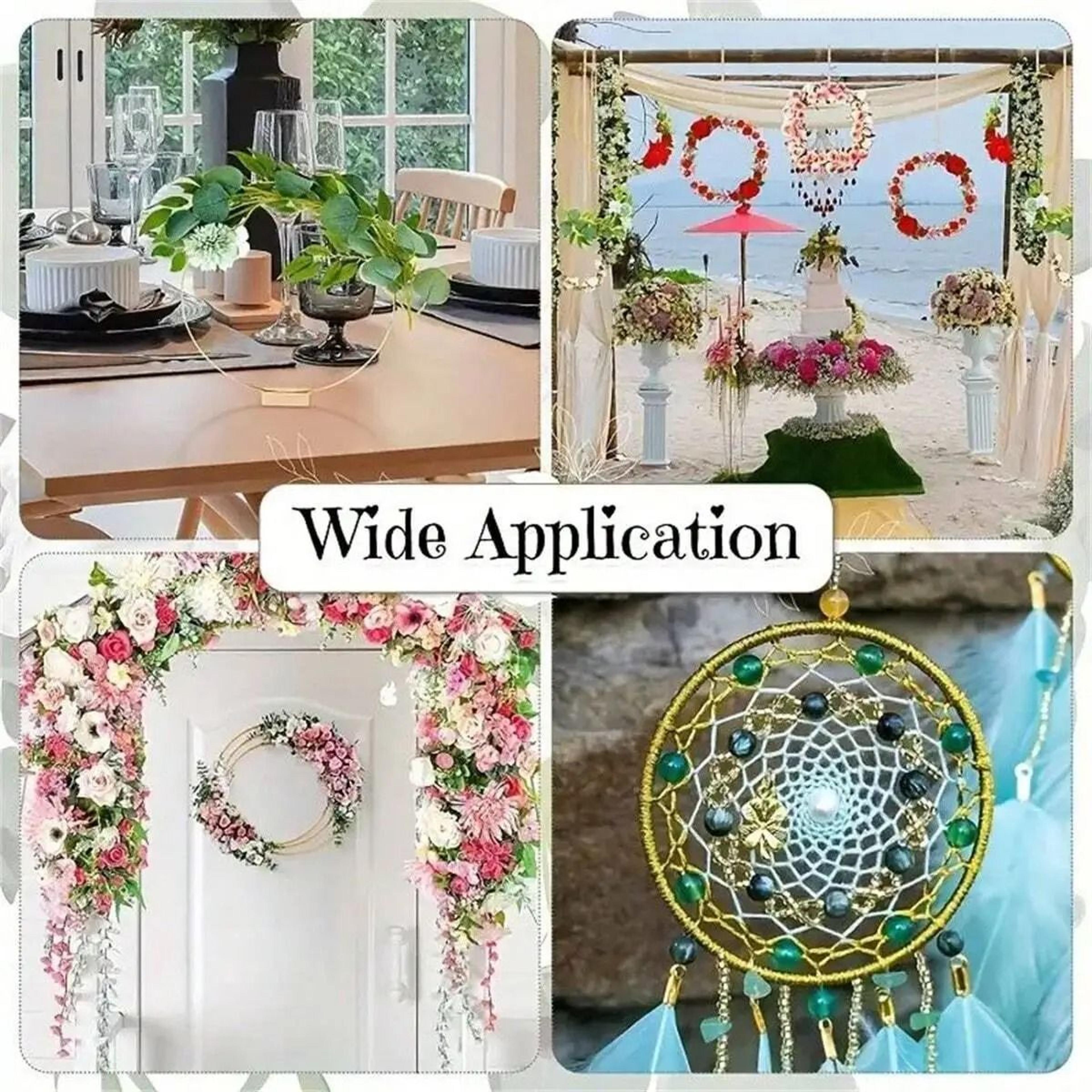 Gold Hoop Rings For DIY Wreaths 1