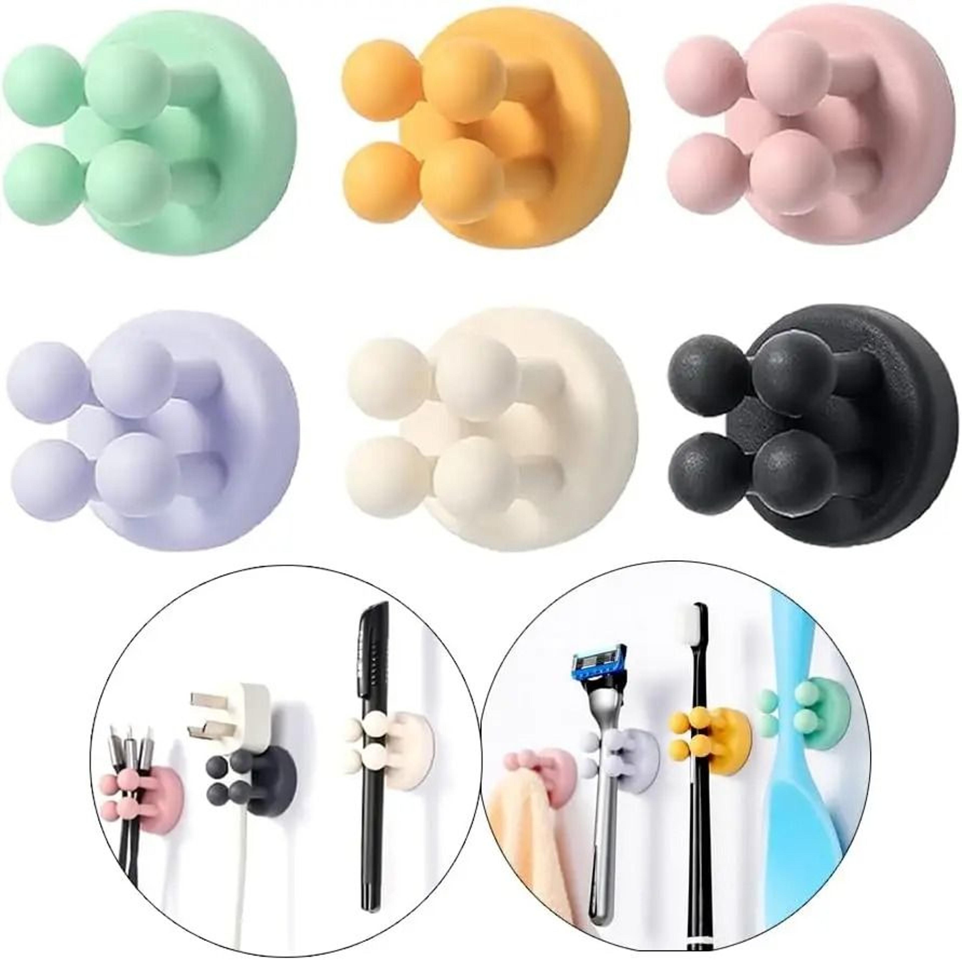Self Adhesive Silicone Toothbrush Holder Wall Hook 9