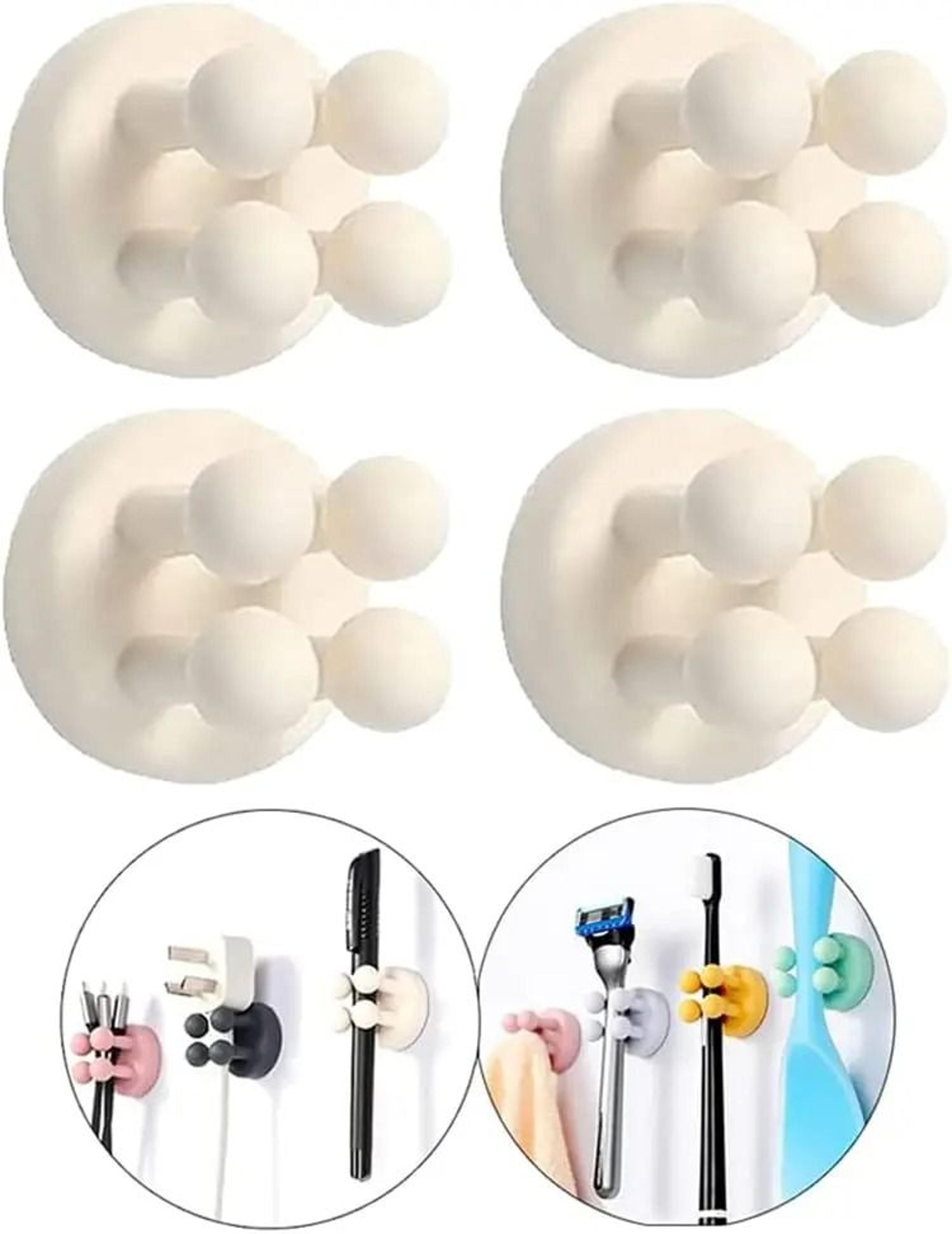 Self Adhesive Silicone Toothbrush Holder Wall Hook 10