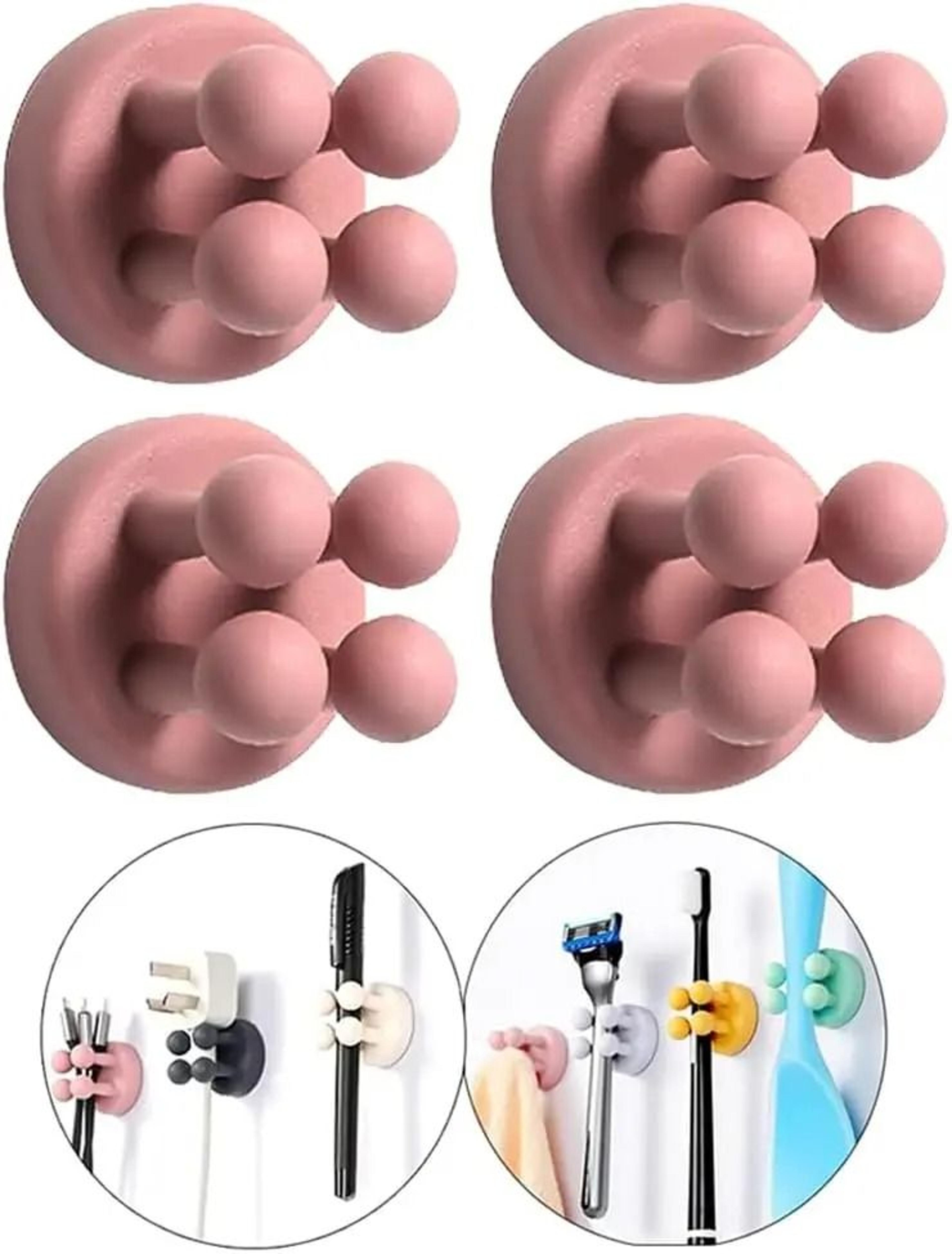 Self Adhesive Silicone Toothbrush Holder Wall Hook 14