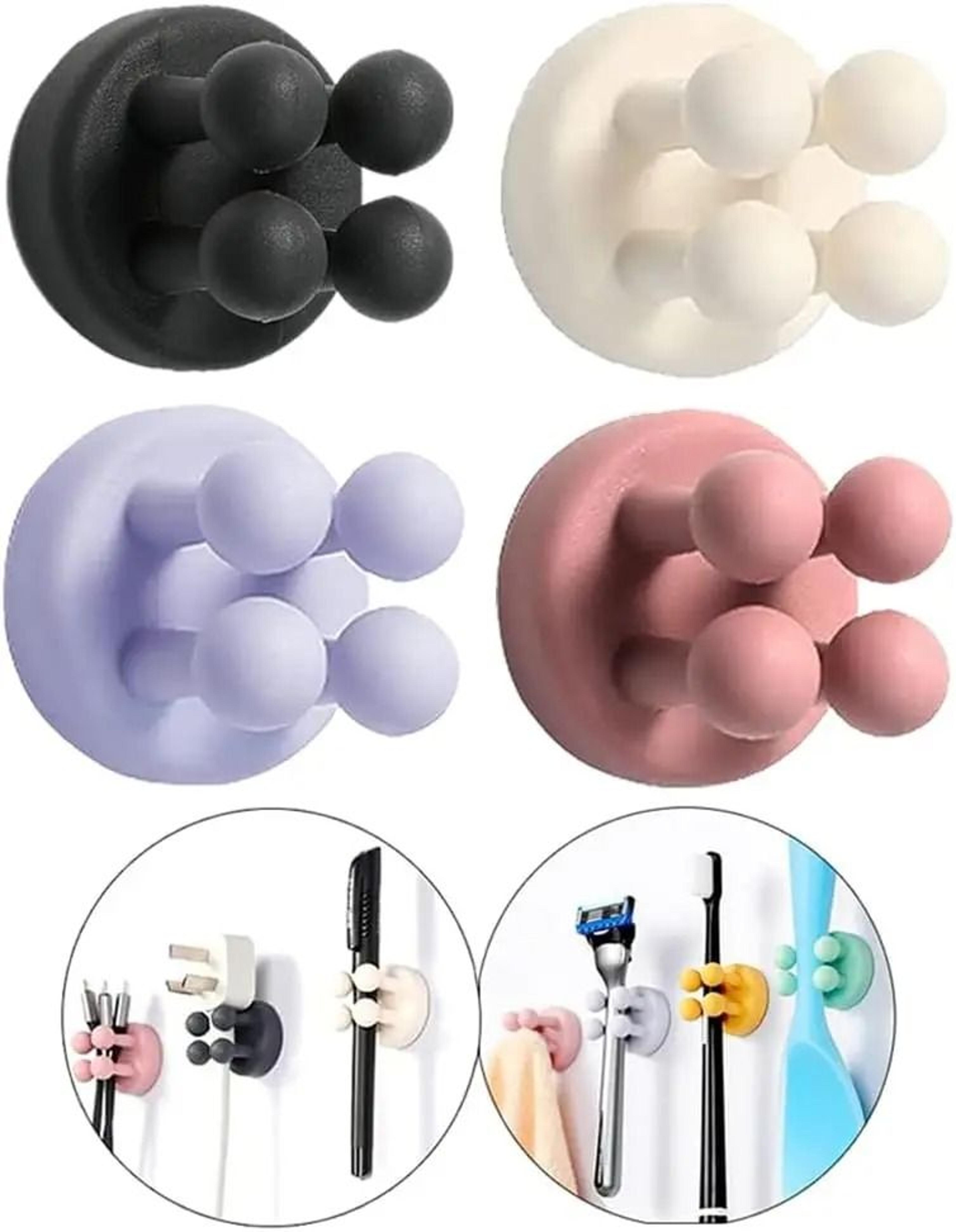 Self Adhesive Silicone Toothbrush Holder Wall Hook 16