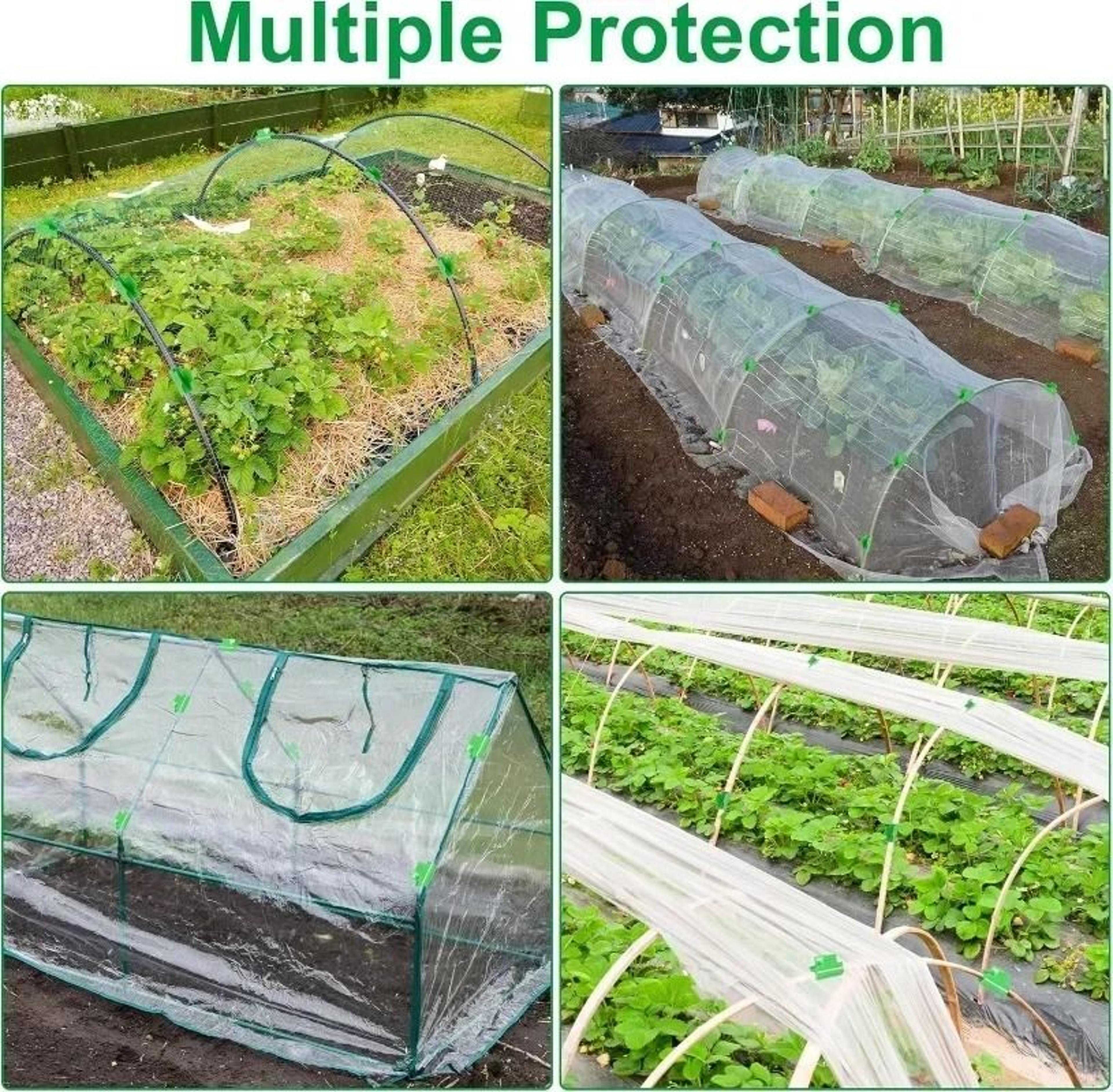 Garden Tunnel Hoop Clamps For Greenhouse Support Frames 5