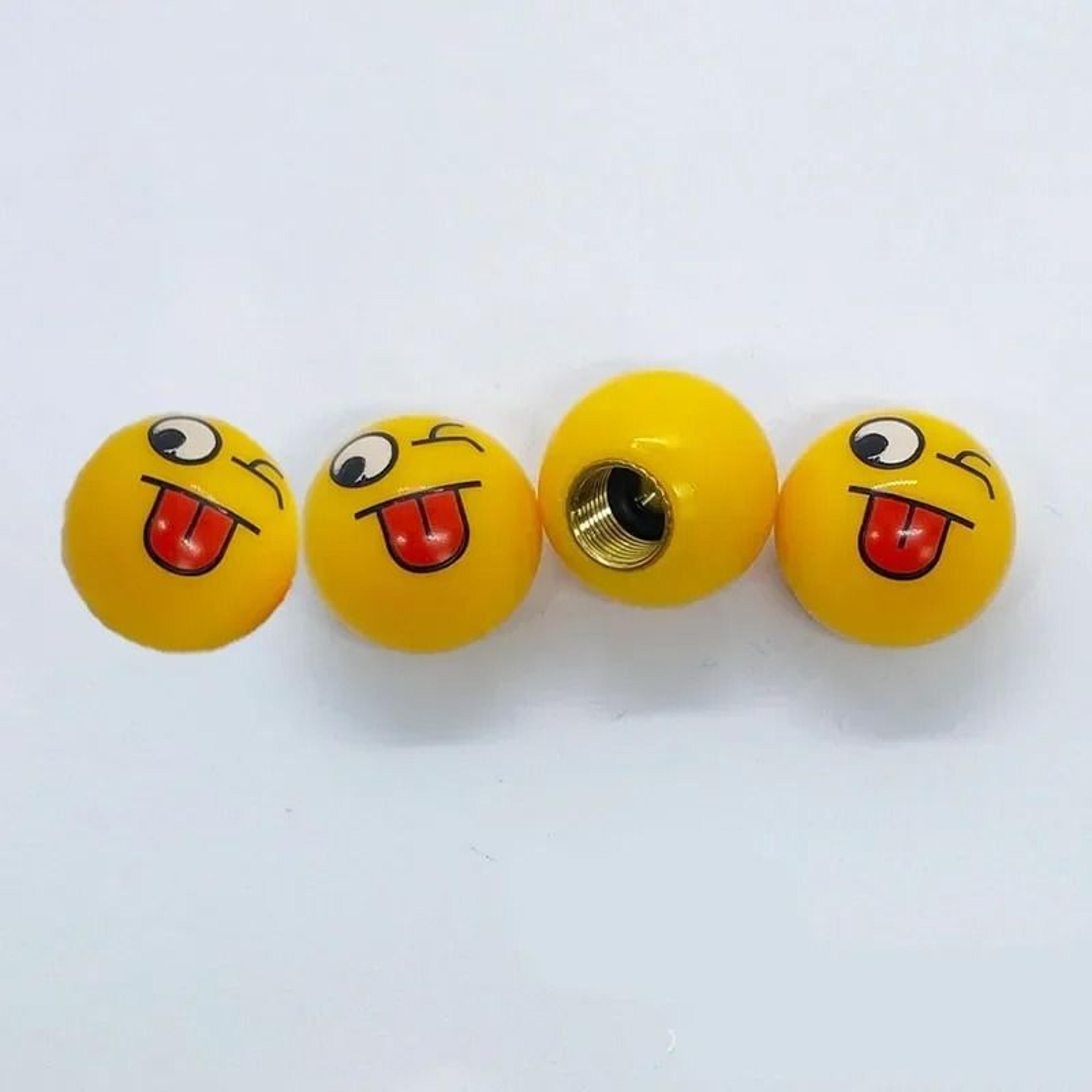 Universal Emoticon Air Stem Airtight Caps 10