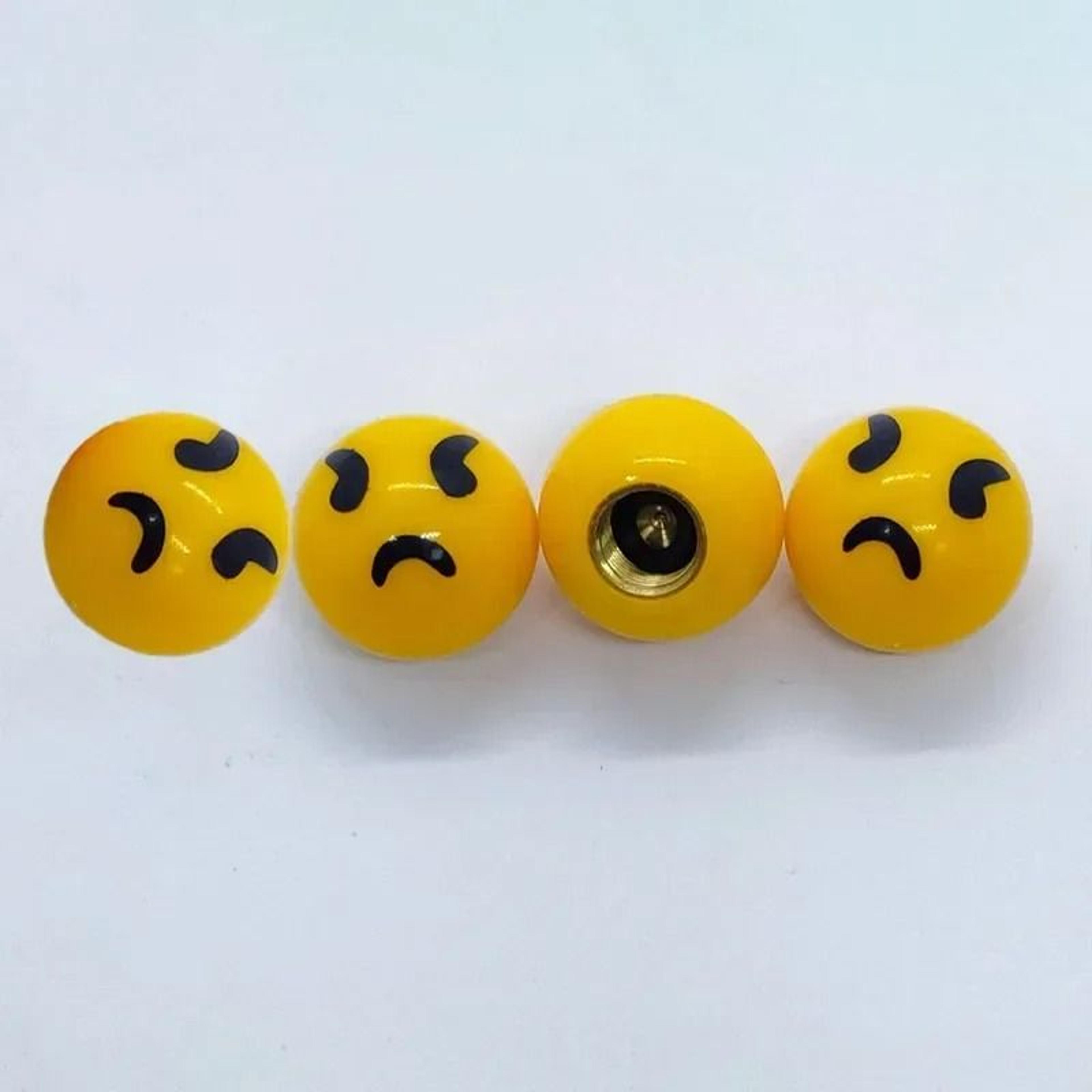 Universal Emoticon Air Stem Airtight Caps 18