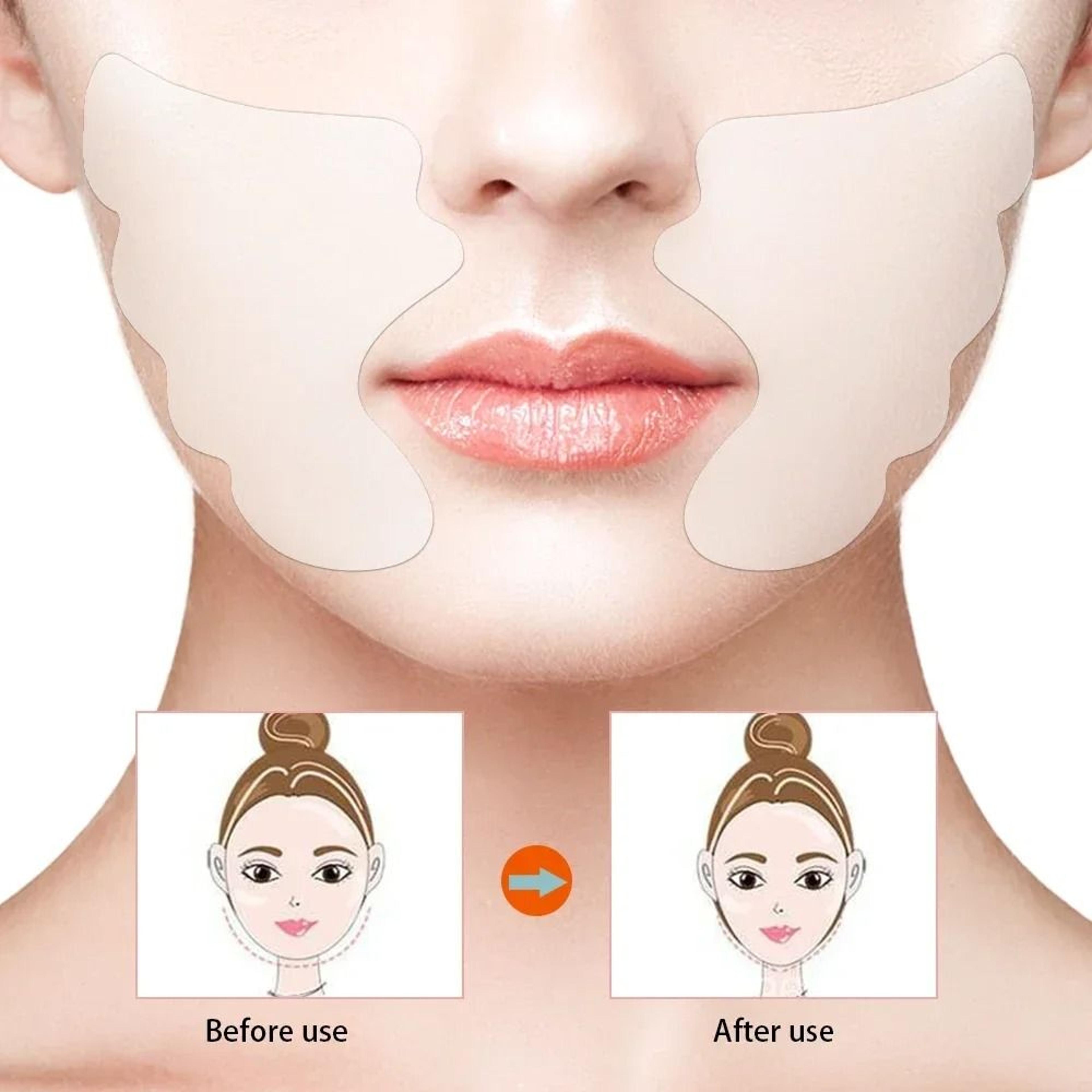 Reusable Silicone Facial Smoothing Patches And Anti Wrinkle Pad Set 10