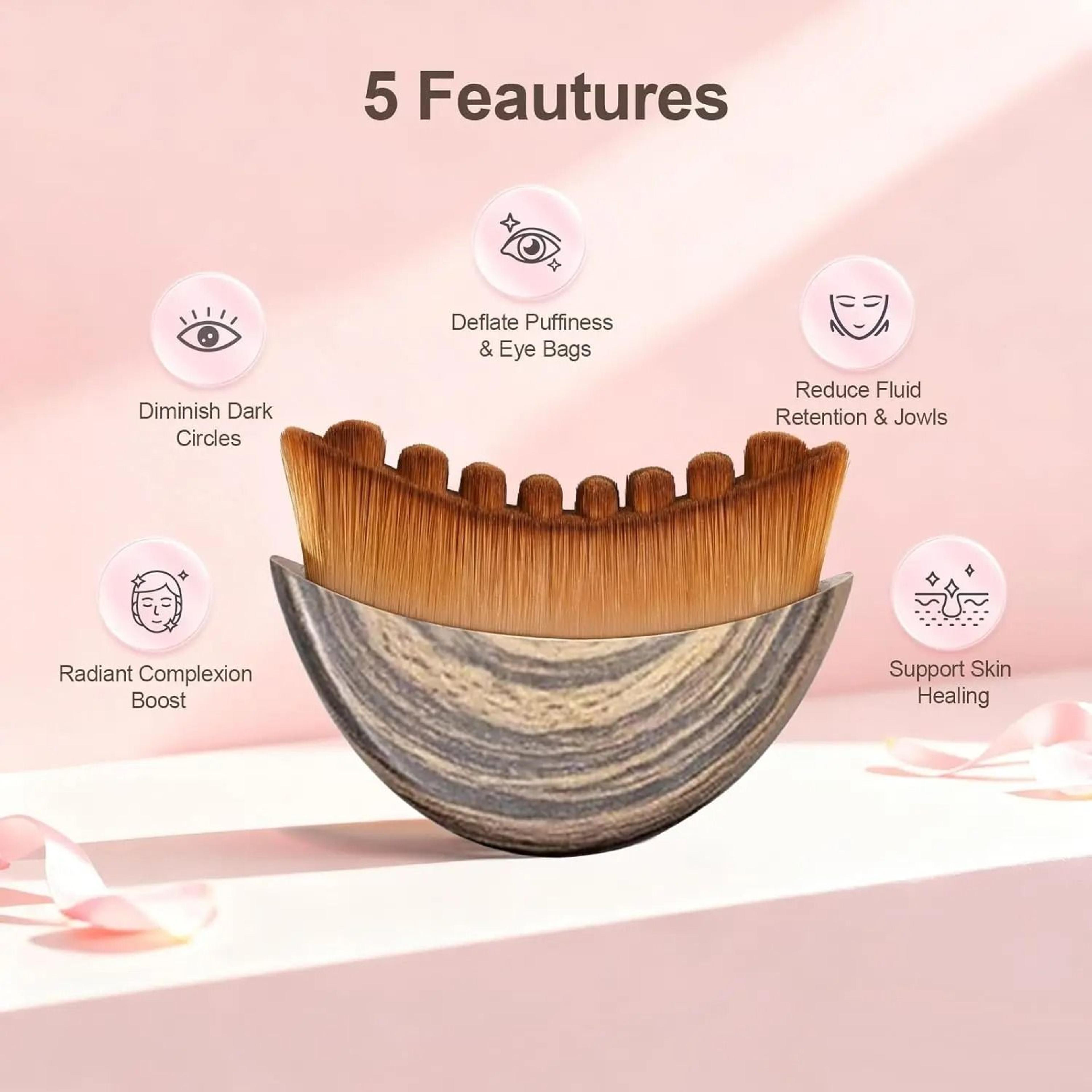 Contour Facial Sculpting Brush And Manual Lymphatic Drainage Massager 3