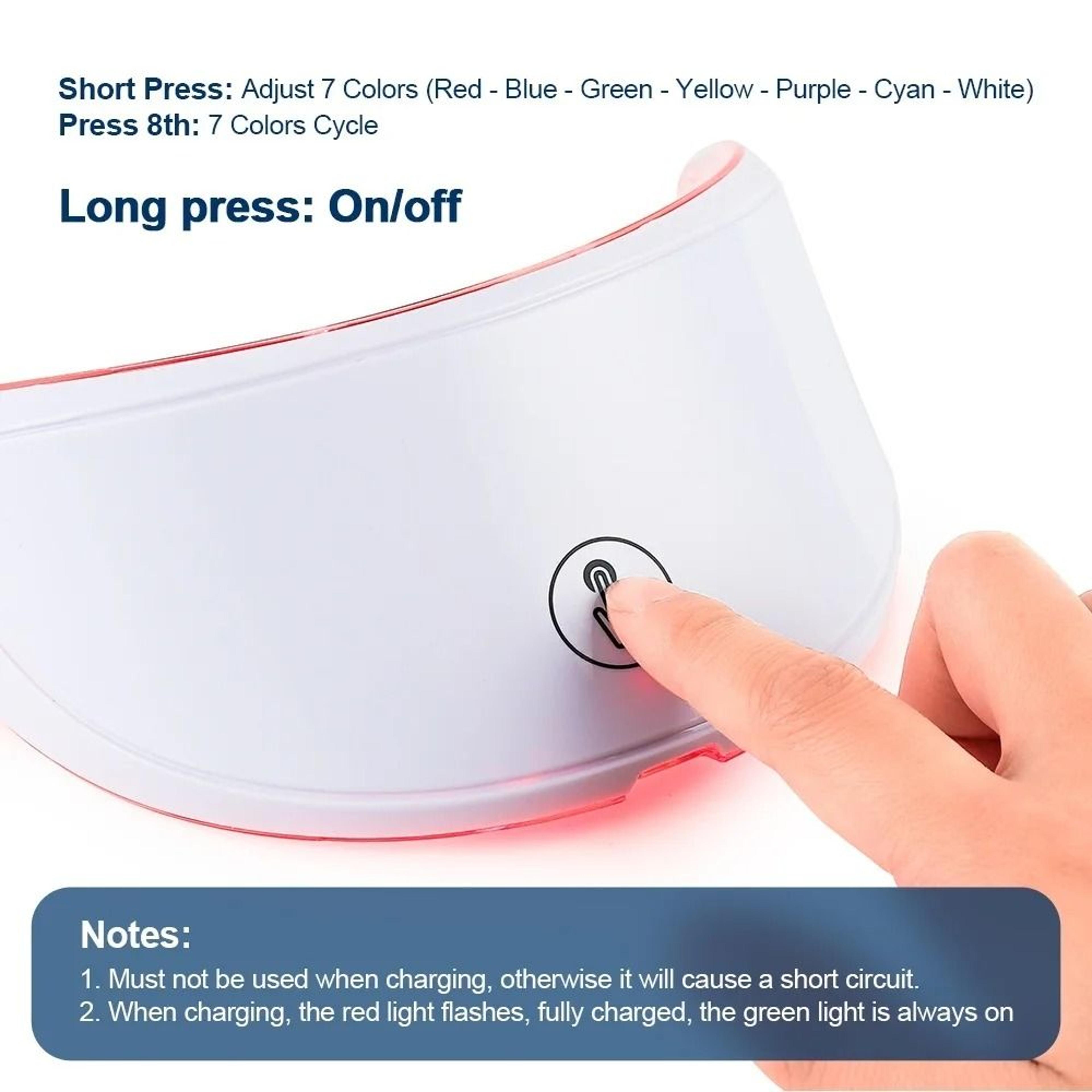 Multi Spectrum 7 Color LED Neck Beauty Mask 4