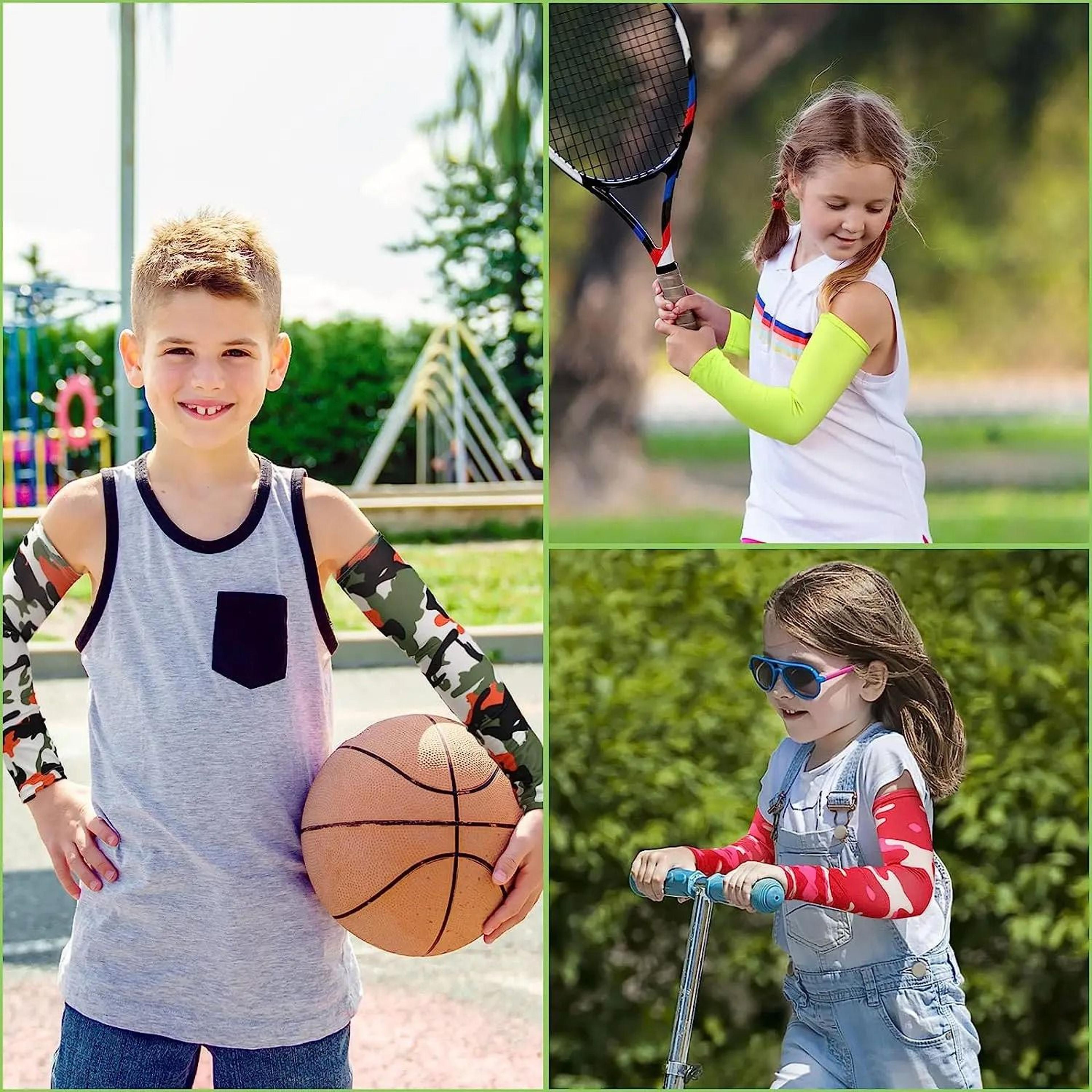 Kids Cooling Arm Sleeves For UV Sun Protection 5