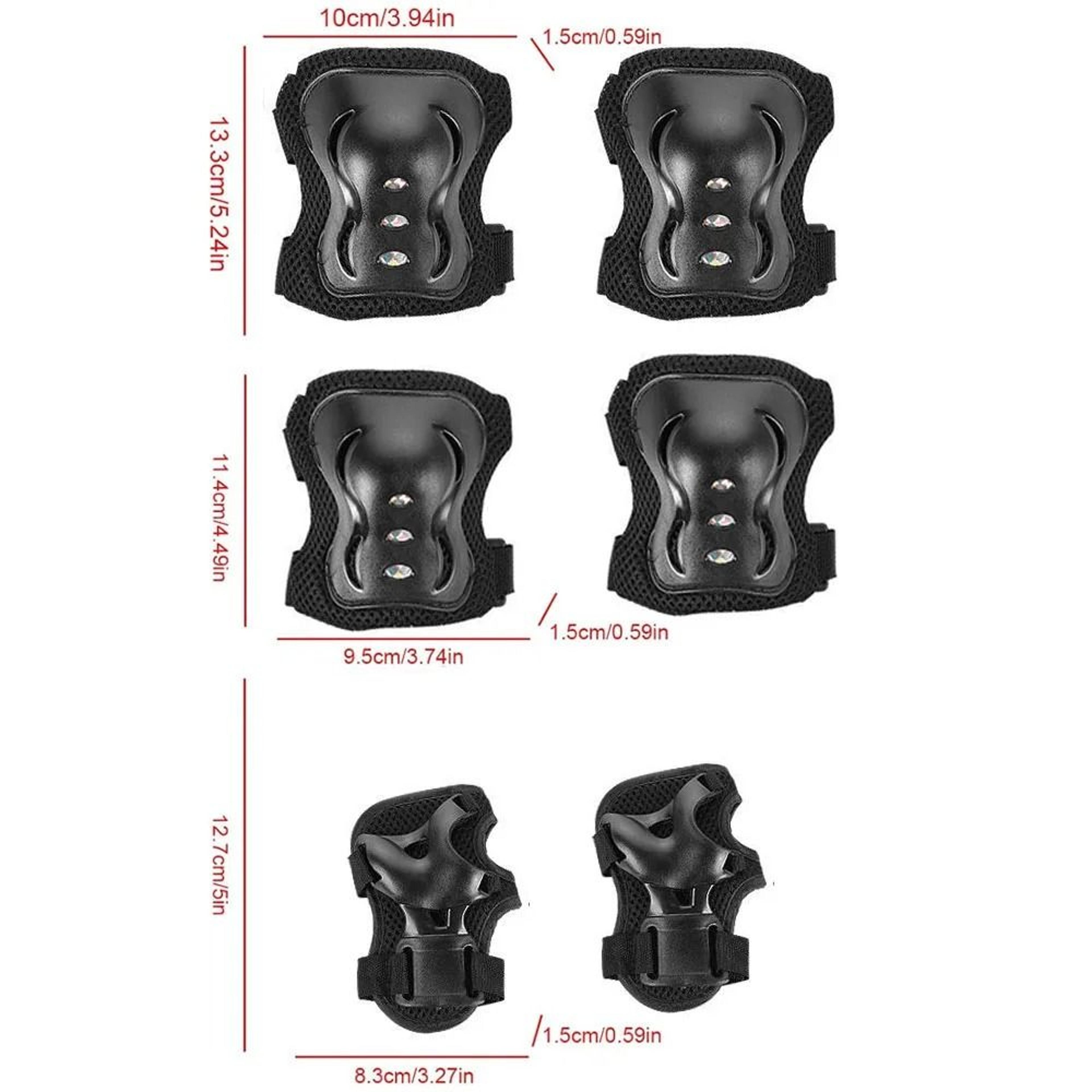 Kids 6 Piece Heavy Duty Skate And Cycling Safety Protective Gear Set 1