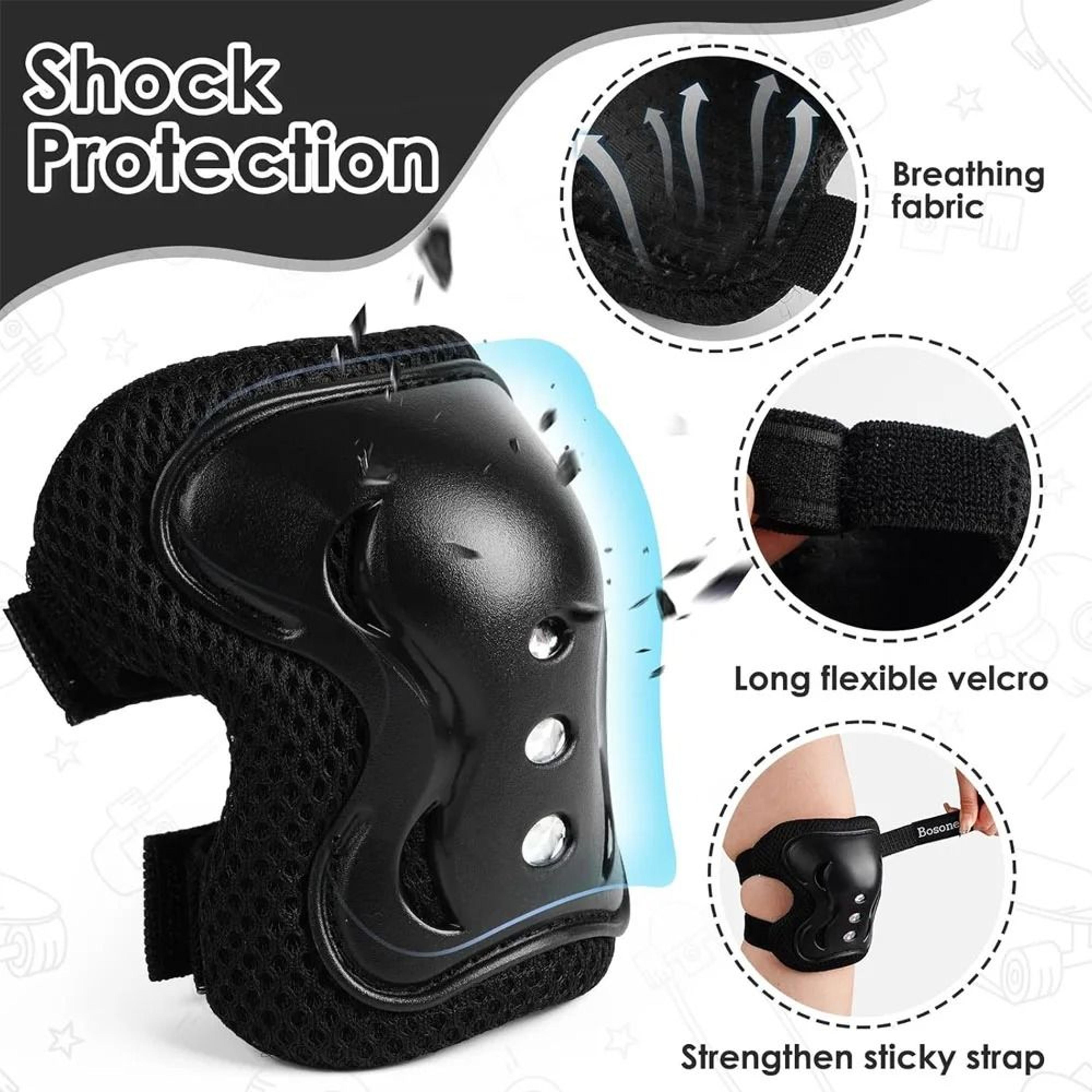 Kids 6 Piece Heavy Duty Skate And Cycling Safety Protective Gear Set 2